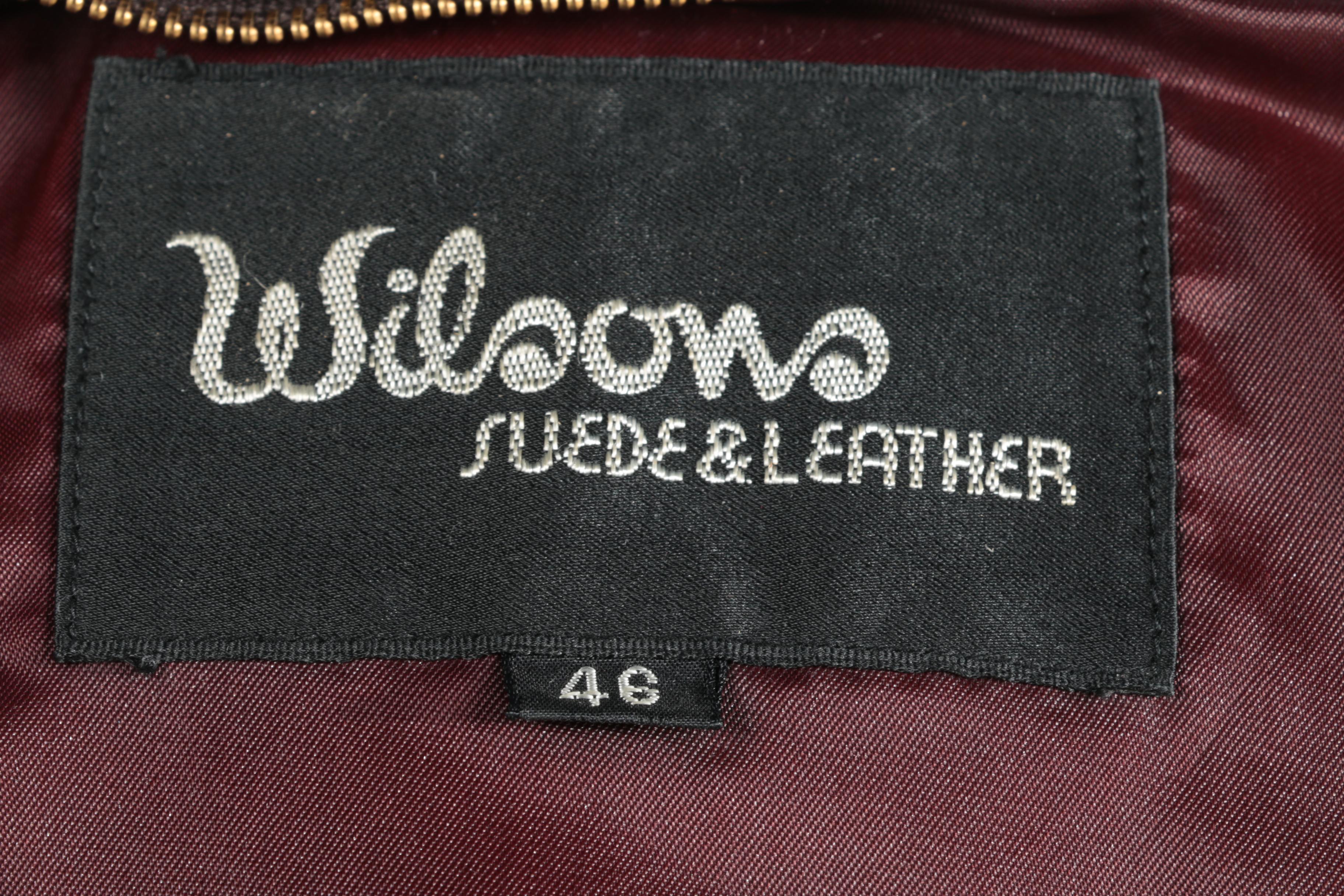 Men's Wilsons Brown Leather Bomber Jacket