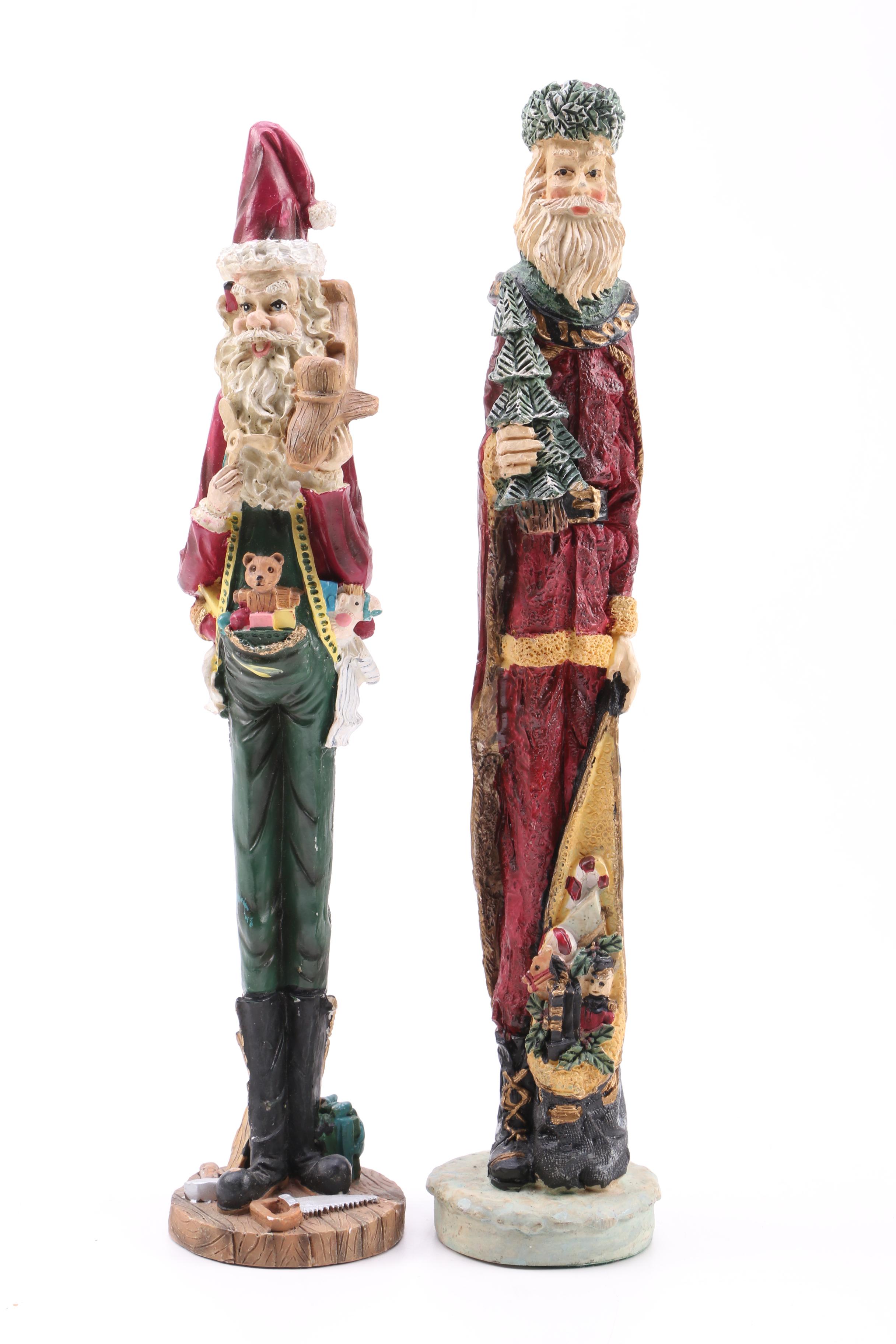 Holiday Figurines Including Santa