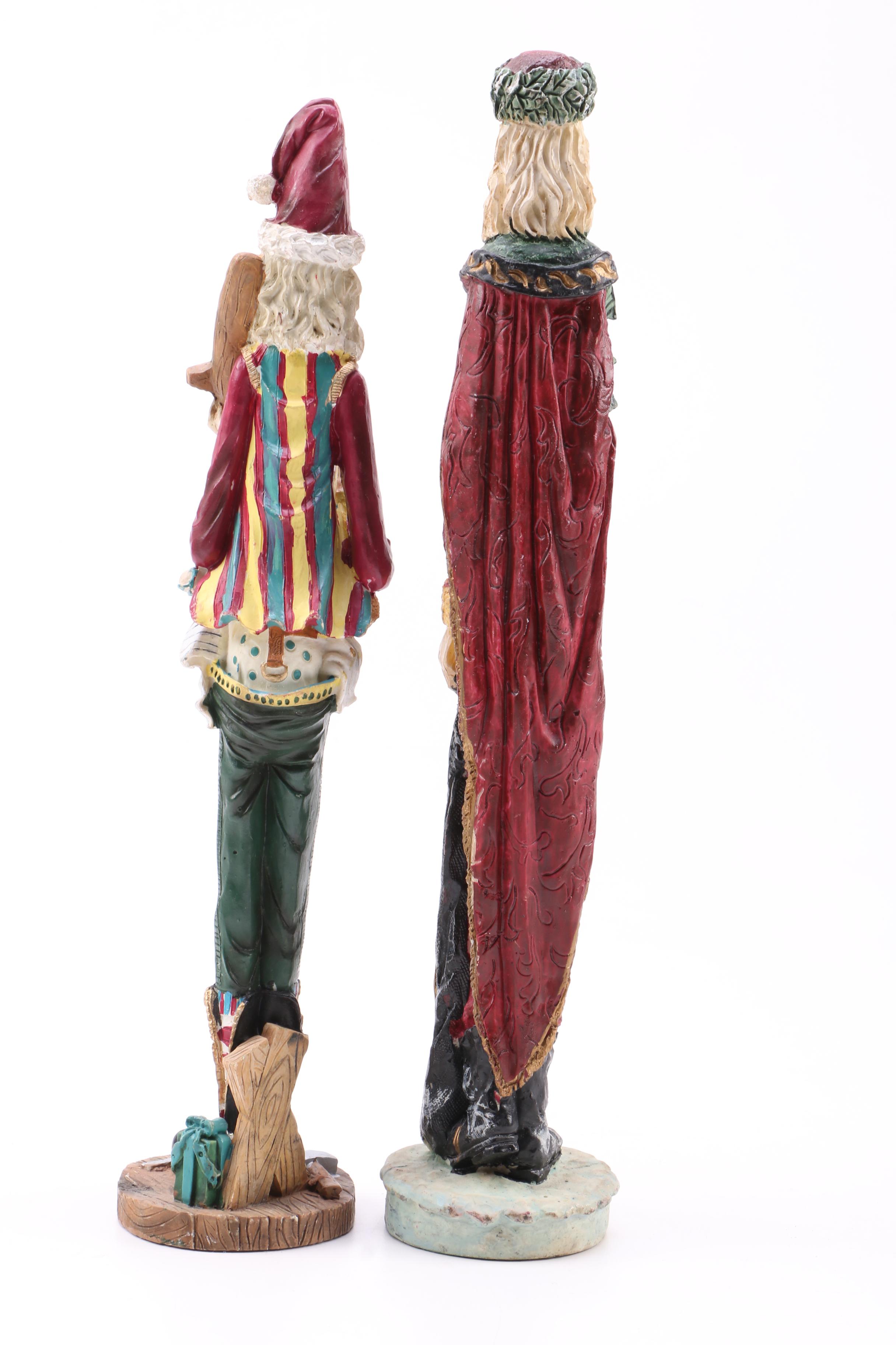 Holiday Figurines Including Santa