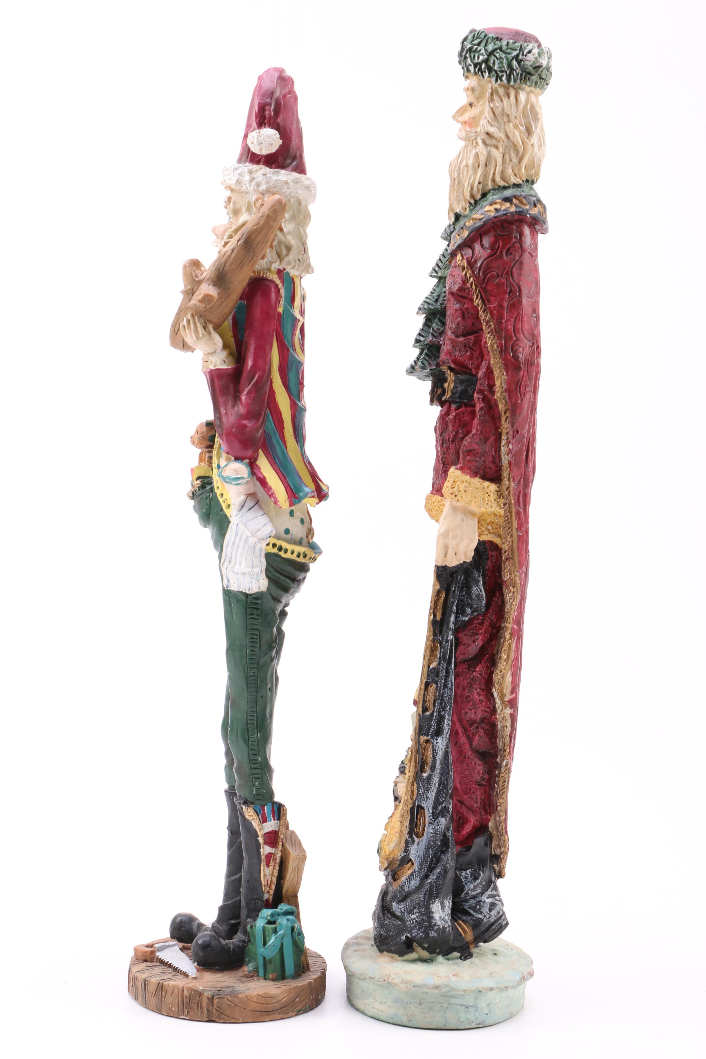 Holiday Figurines Including Santa