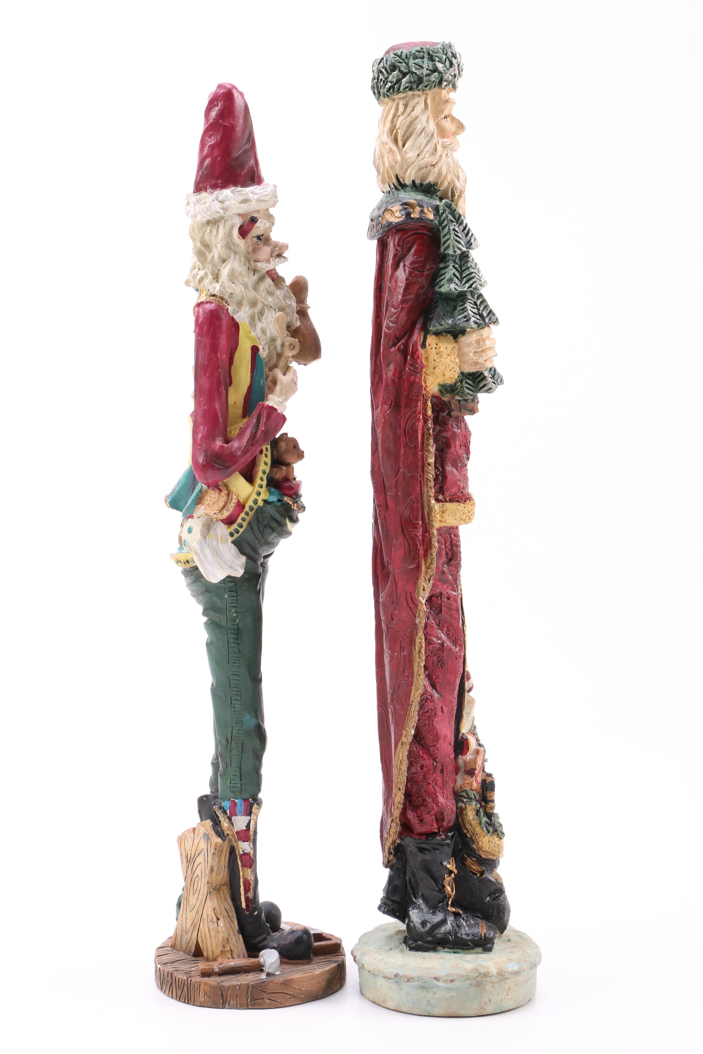 Holiday Figurines Including Santa