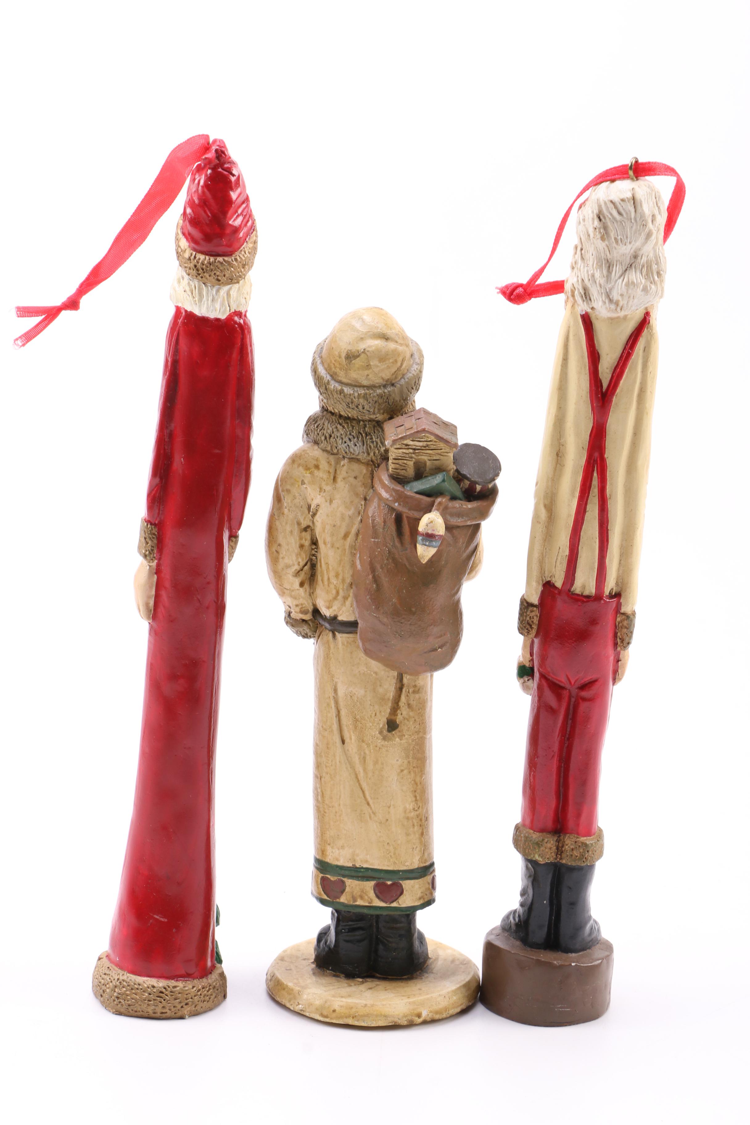 Holiday Figurines Including Santa