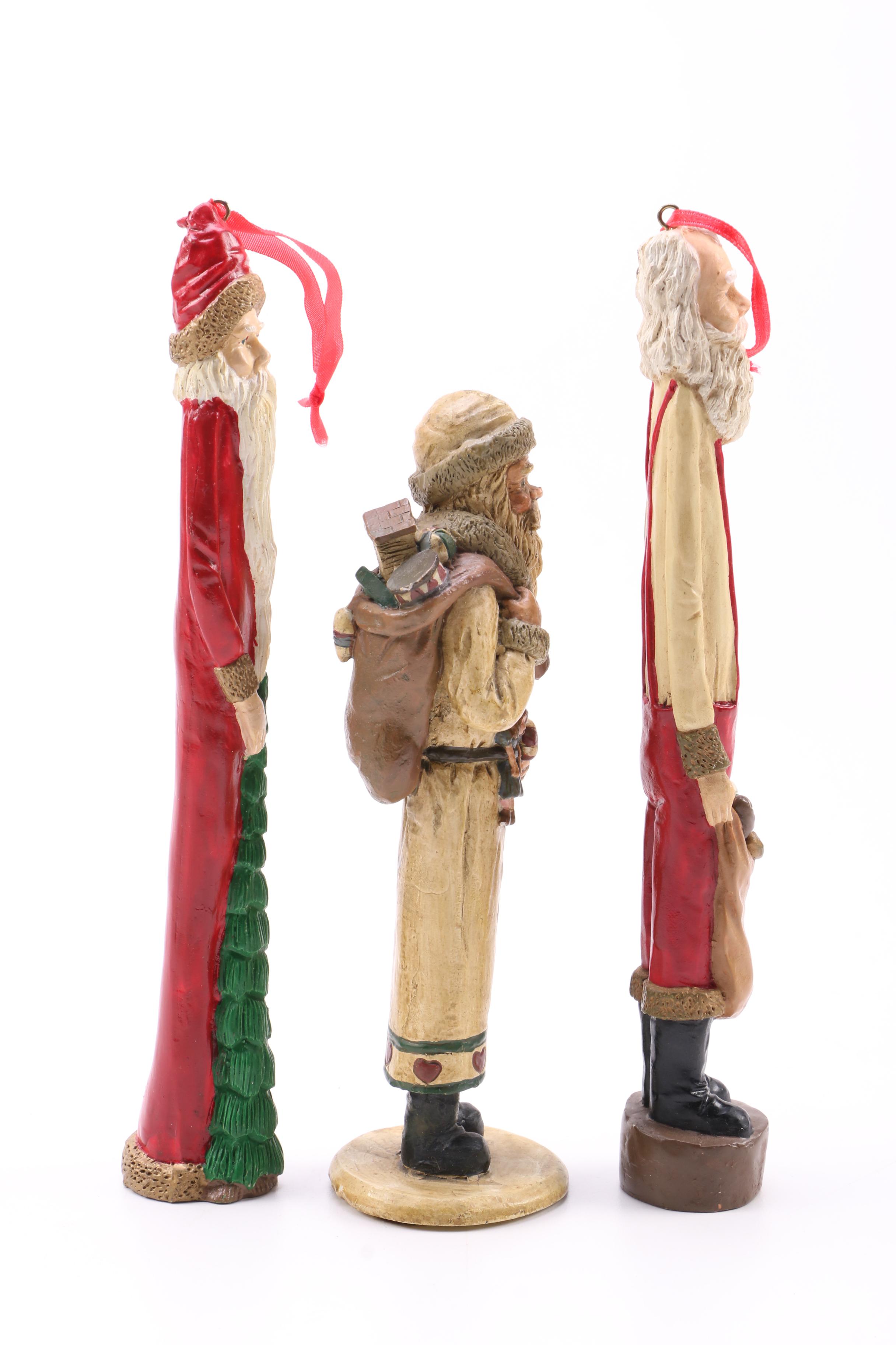 Holiday Figurines Including Santa
