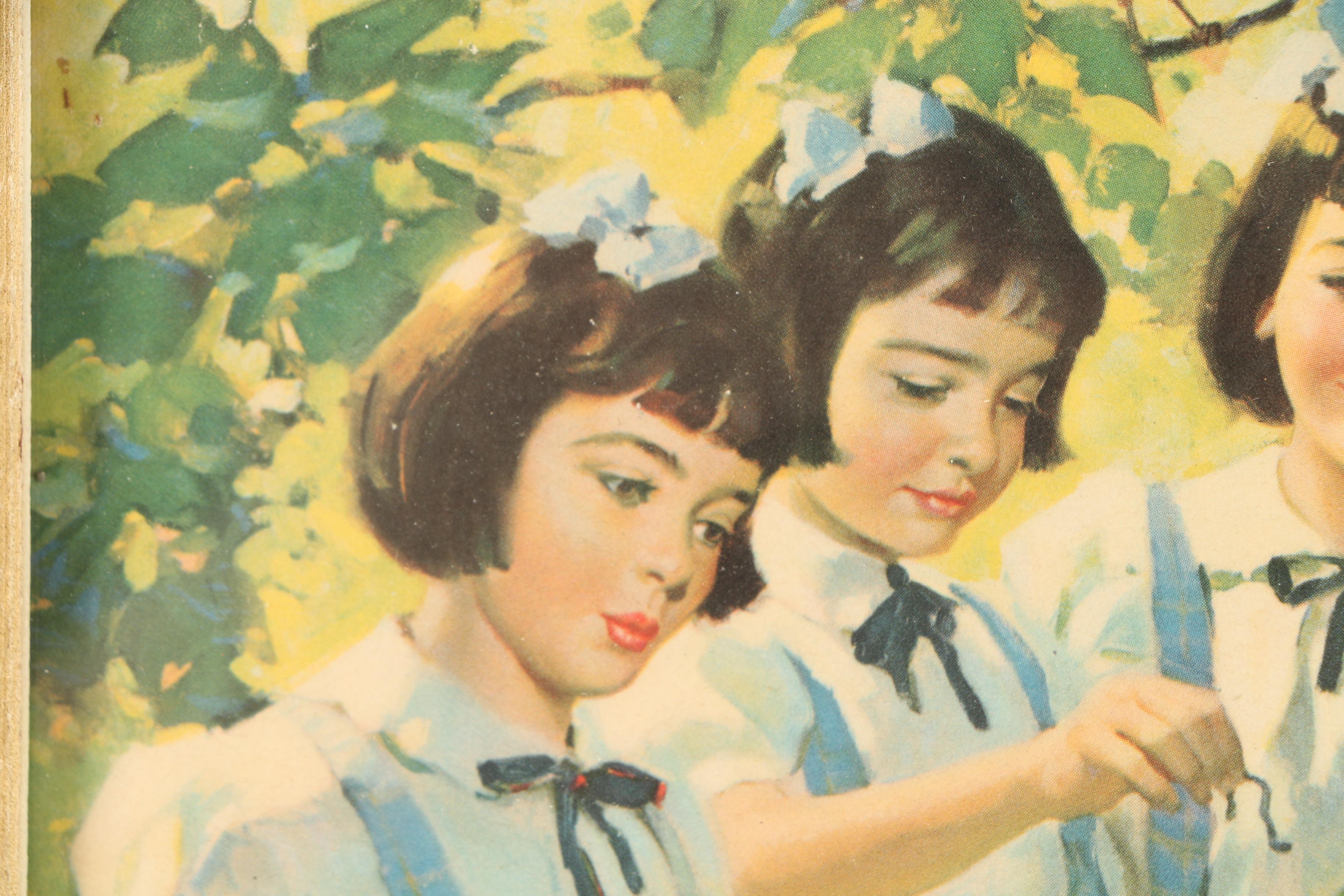 Offset Lithograph After Andrew Loomis' "The Dionne Quintuplets 'Maytime'"