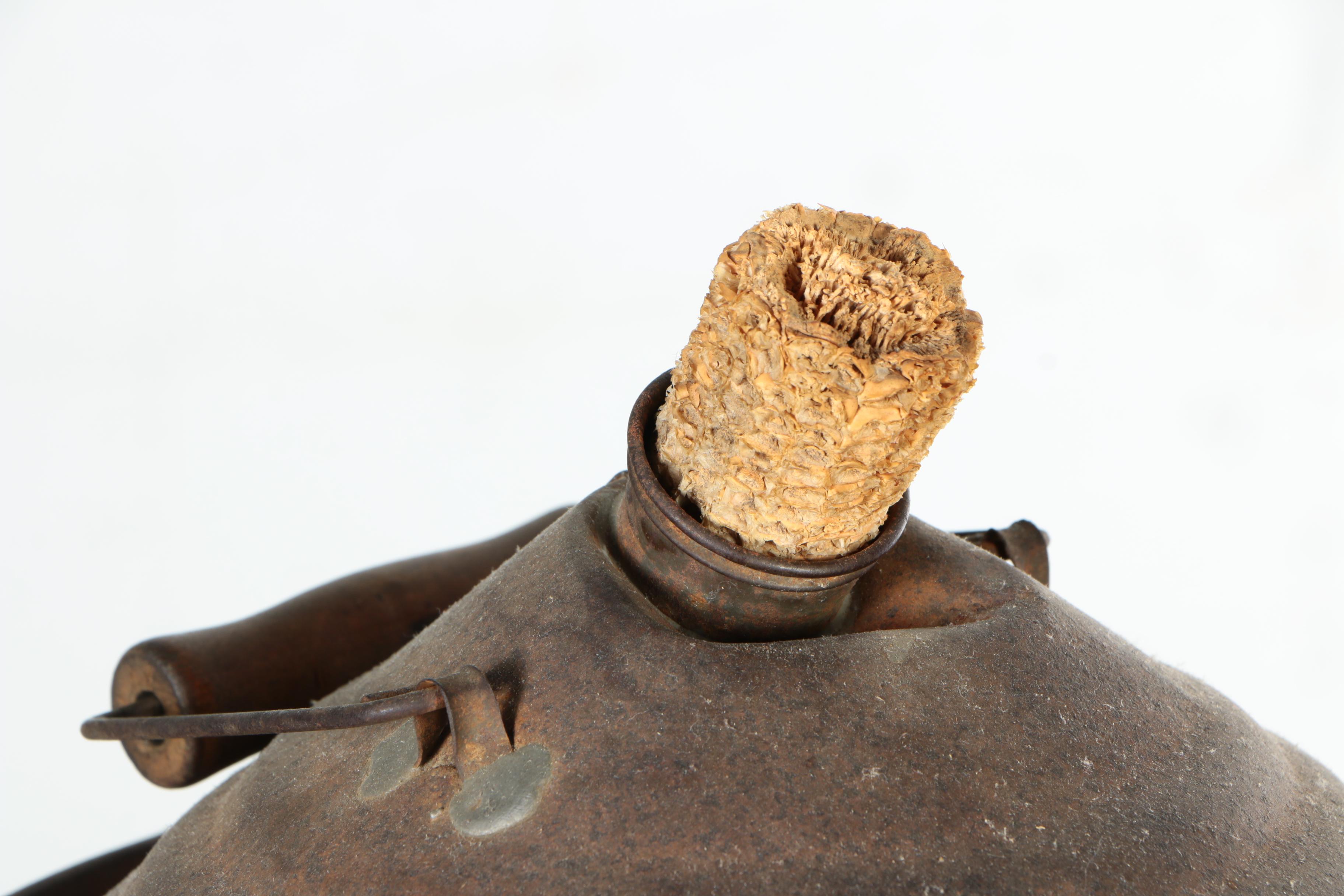 Wooden Water Container with Metal Bowl