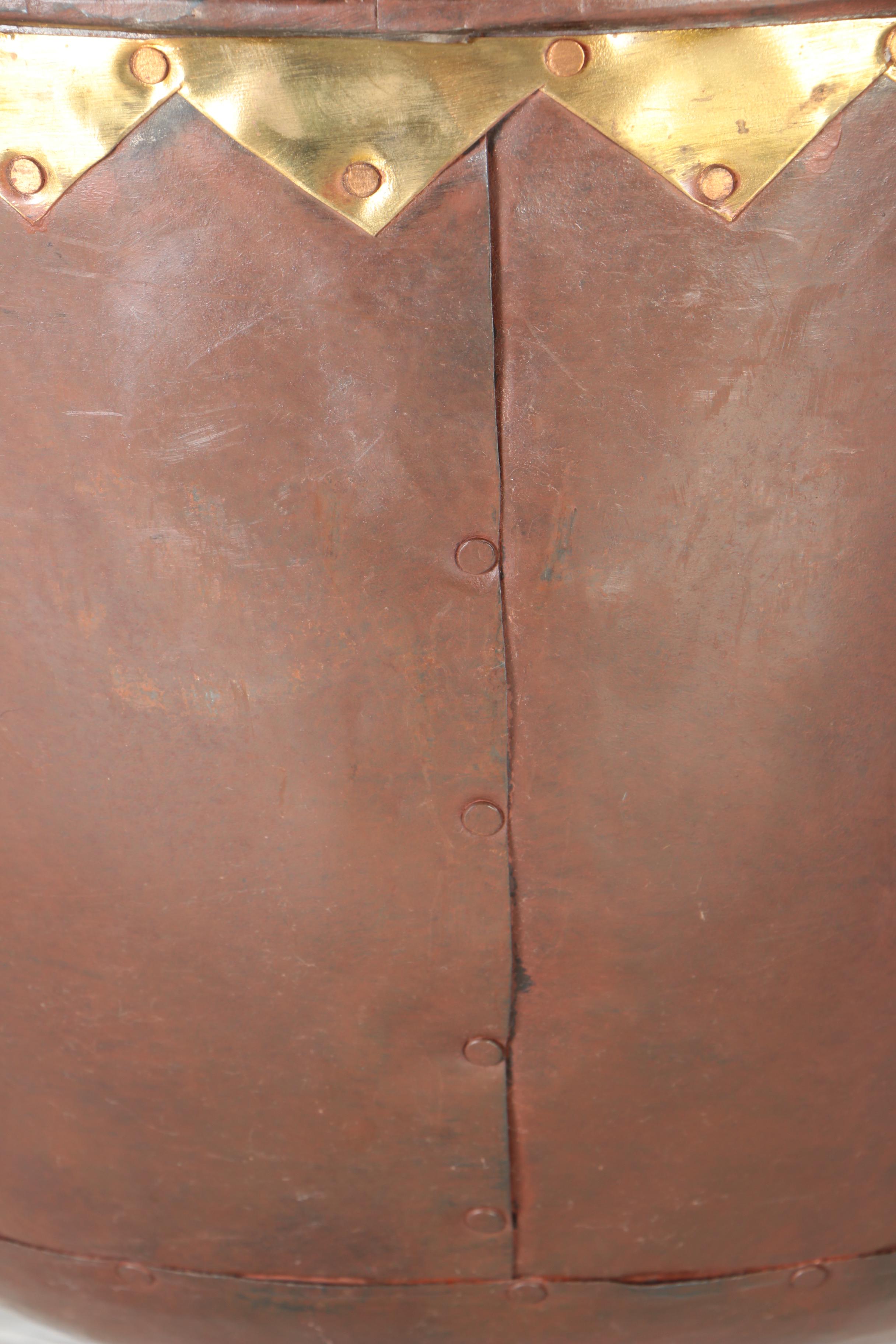 Wooden Water Container with Metal Bowl