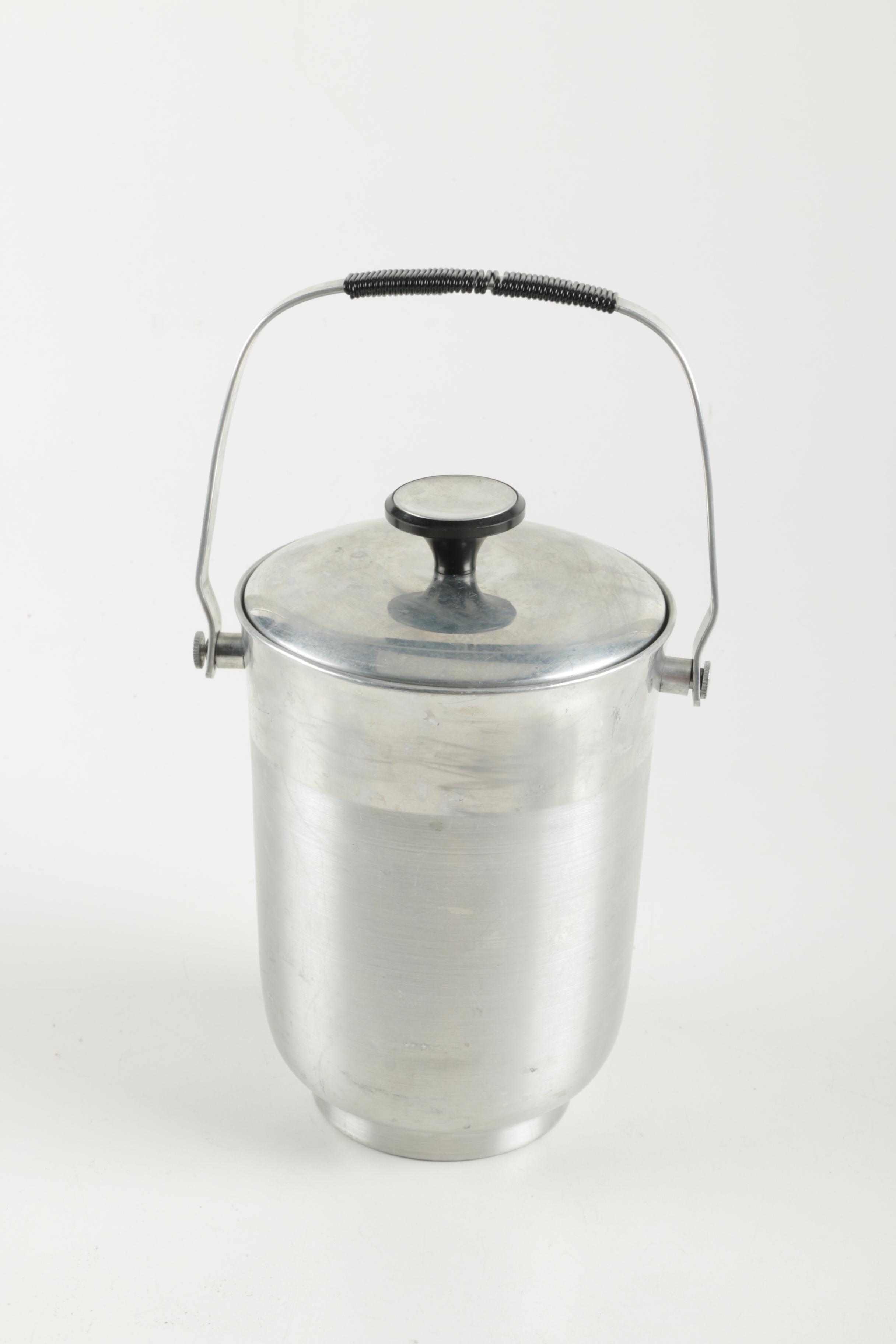 Stainless Steal Ice Bucket with Coasters