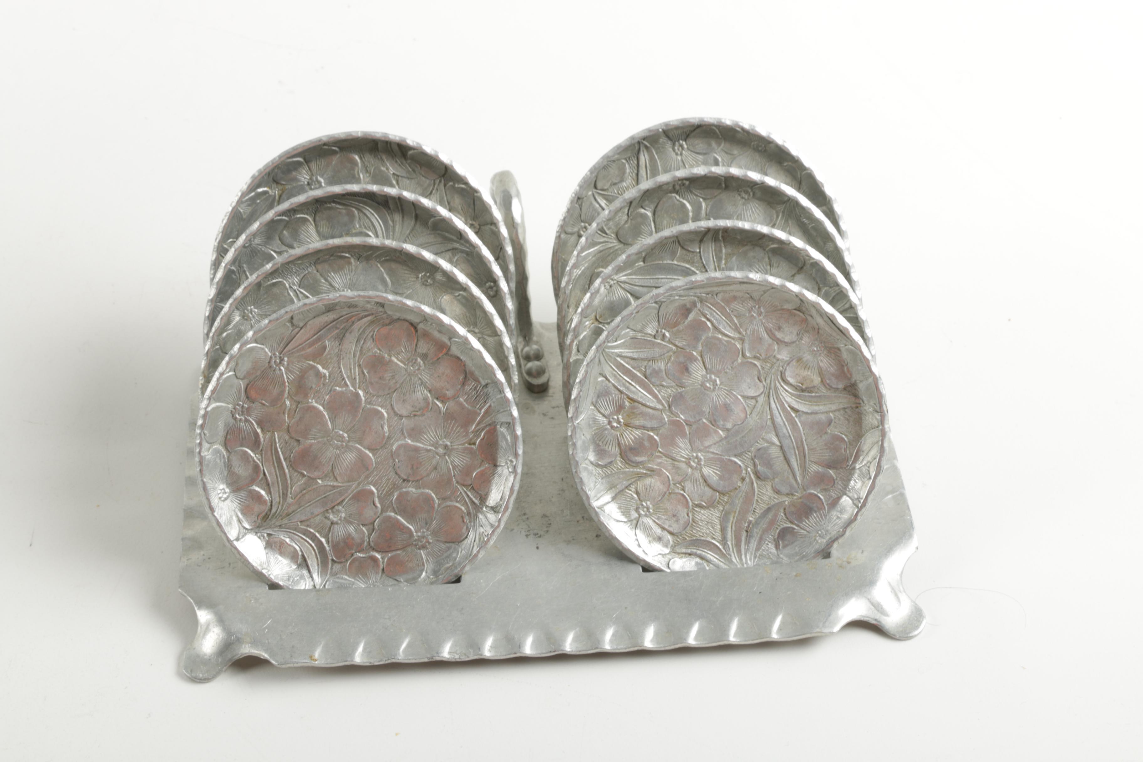 Stainless Steal Ice Bucket with Coasters