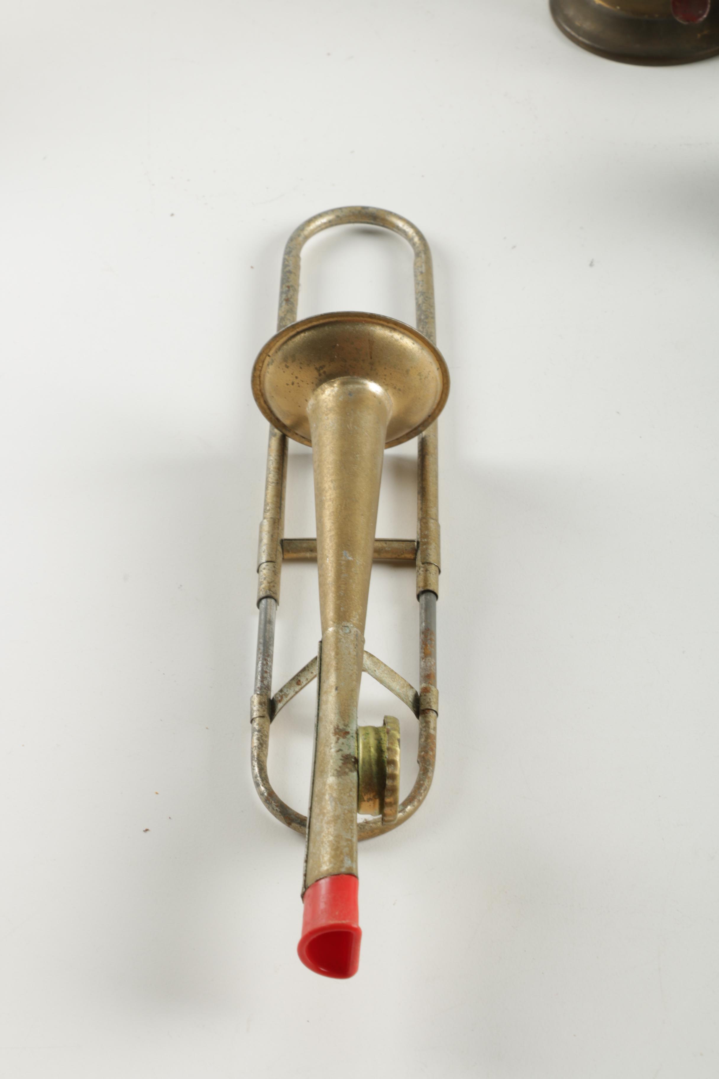 Five Pieces of Brass and Metal Decor