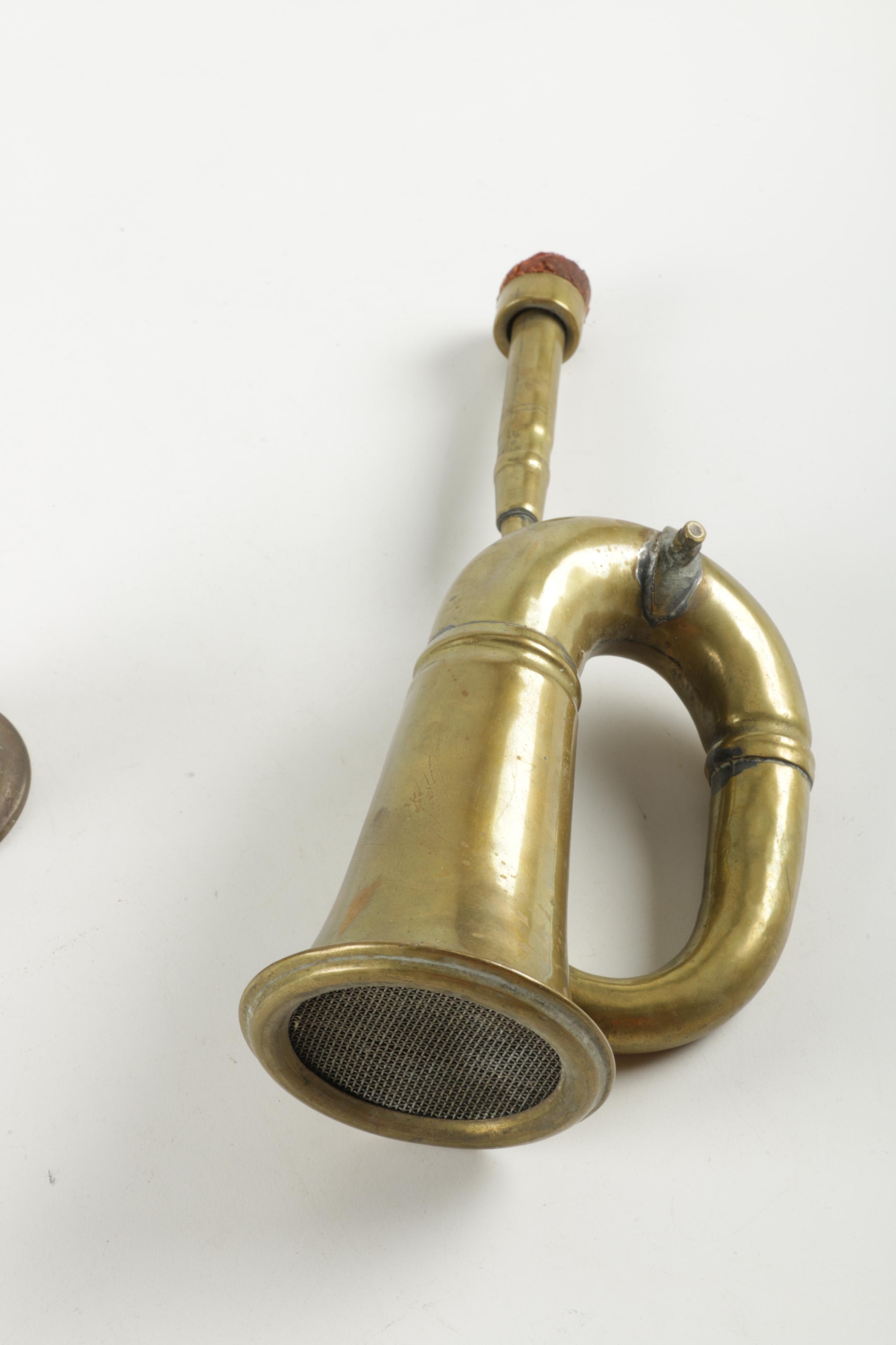 Five Pieces of Brass and Metal Decor