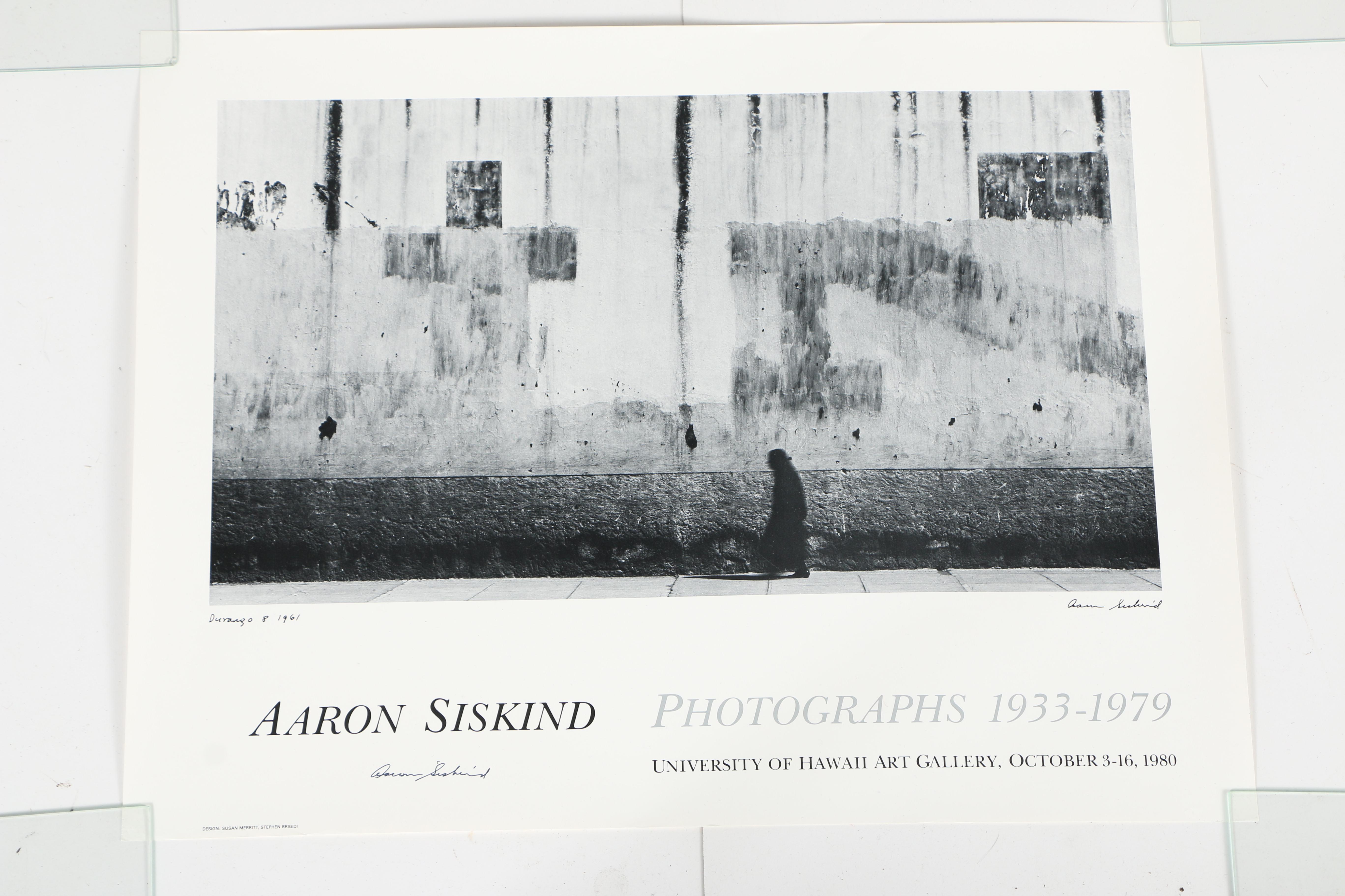 Signed Harry Callahan and Aaron Siskind RISD Exhibition Posters