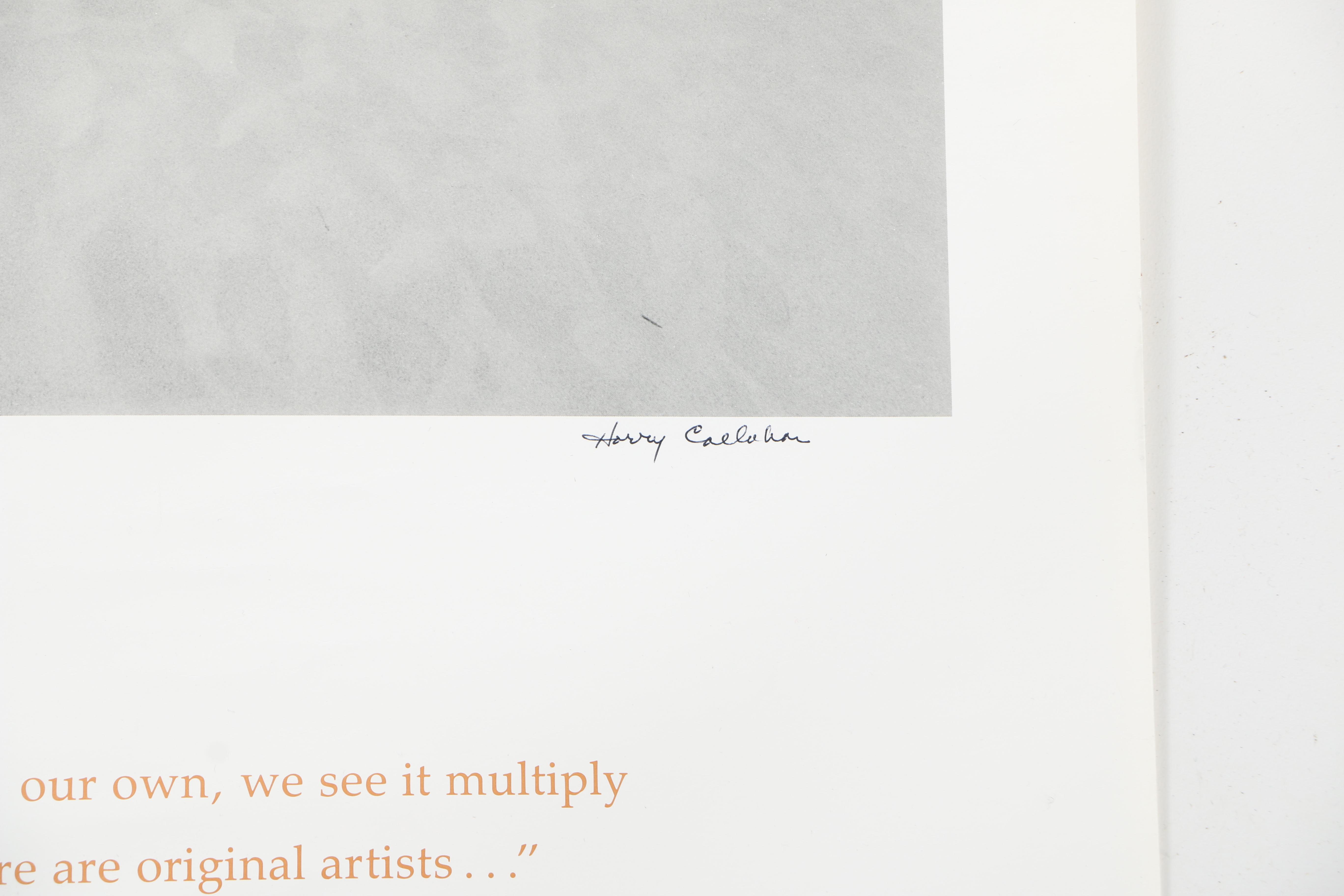 Signed Harry Callahan and Aaron Siskind RISD Exhibition Posters
