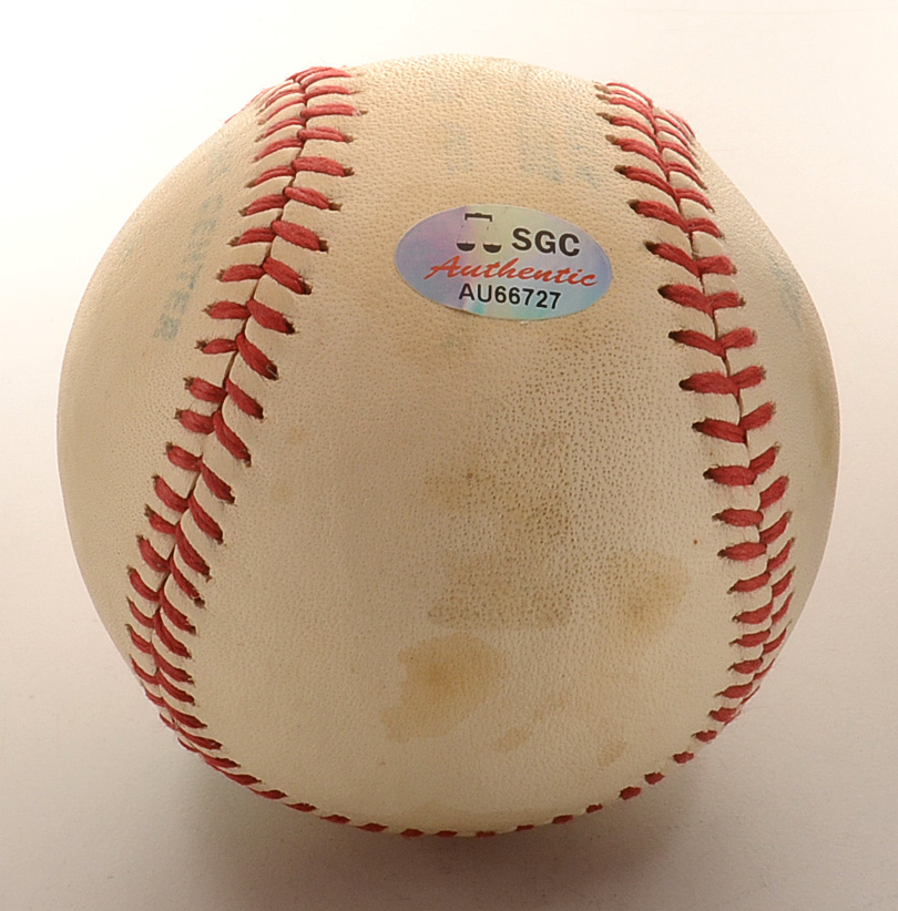Willie Mays Signed Rawlings Baseball SGC COA