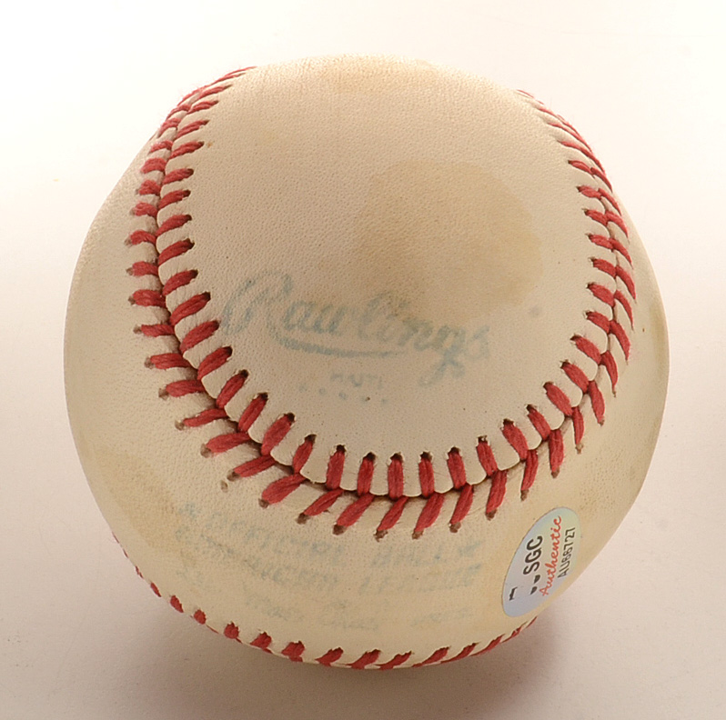 Willie Mays Signed Rawlings Baseball SGC COA