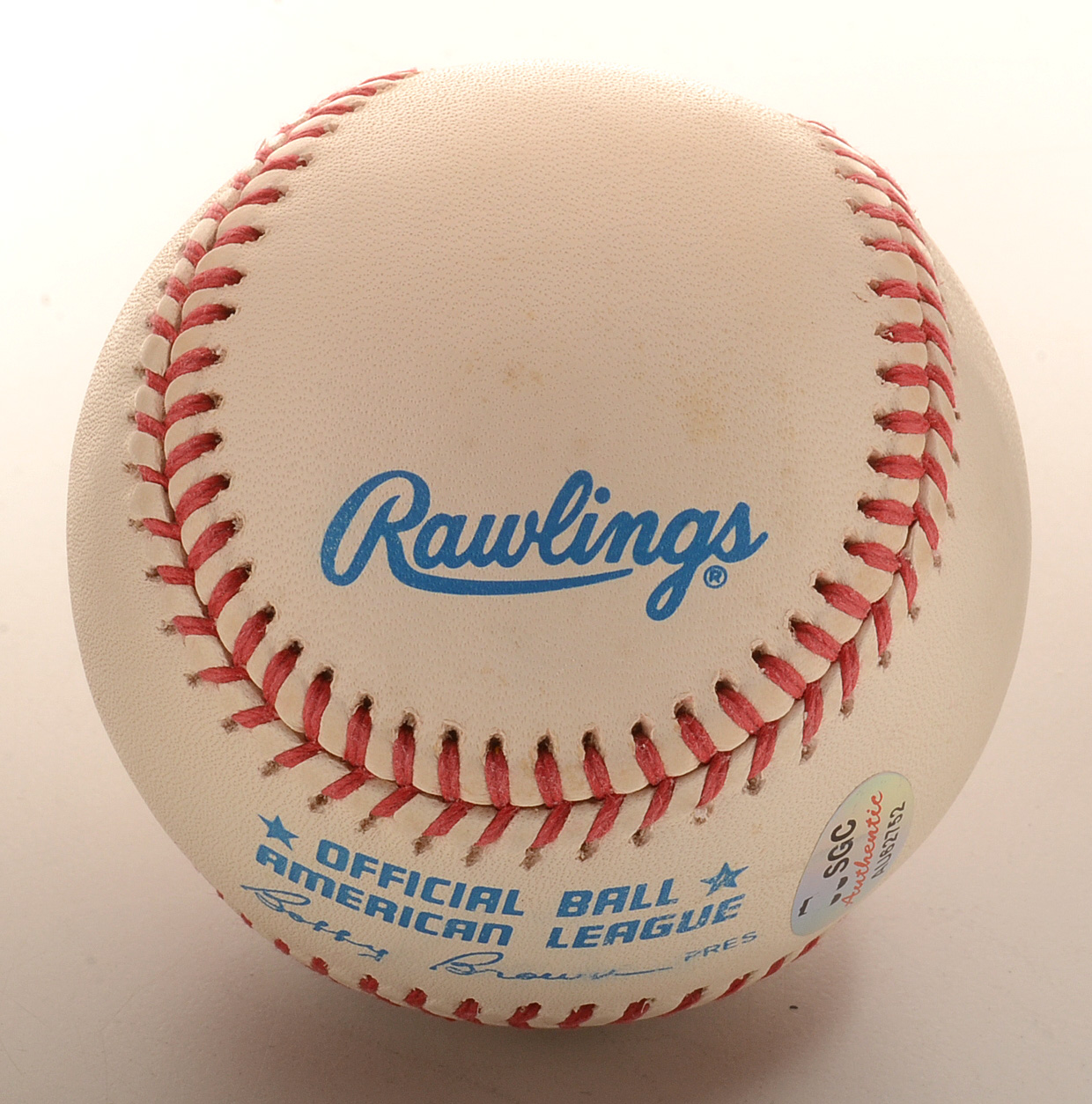 Robin Yount Signed Rawlings AL Baseball SGC COA