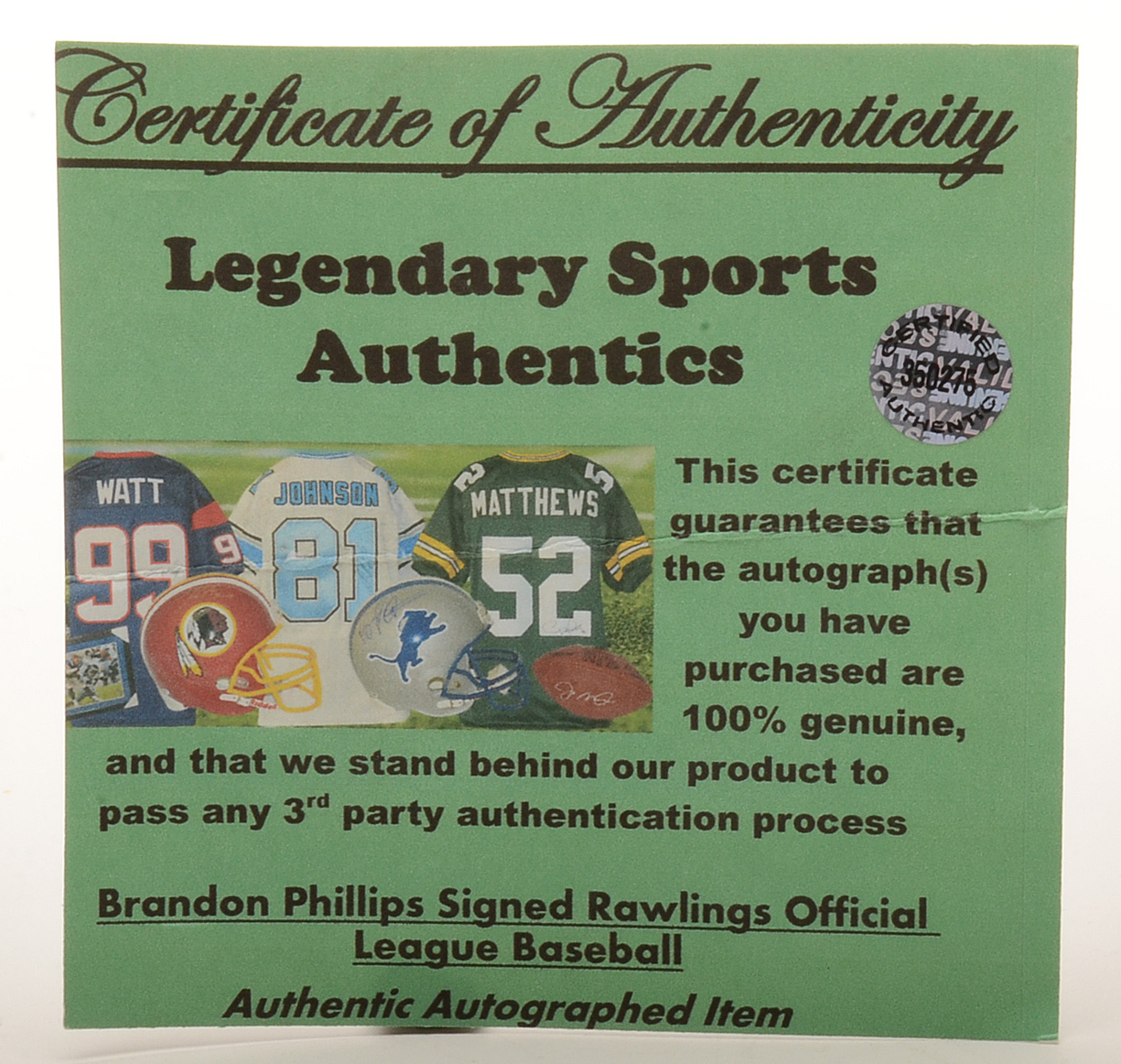 Brandon Phillips and Jim O'Toole Signed Baseballs