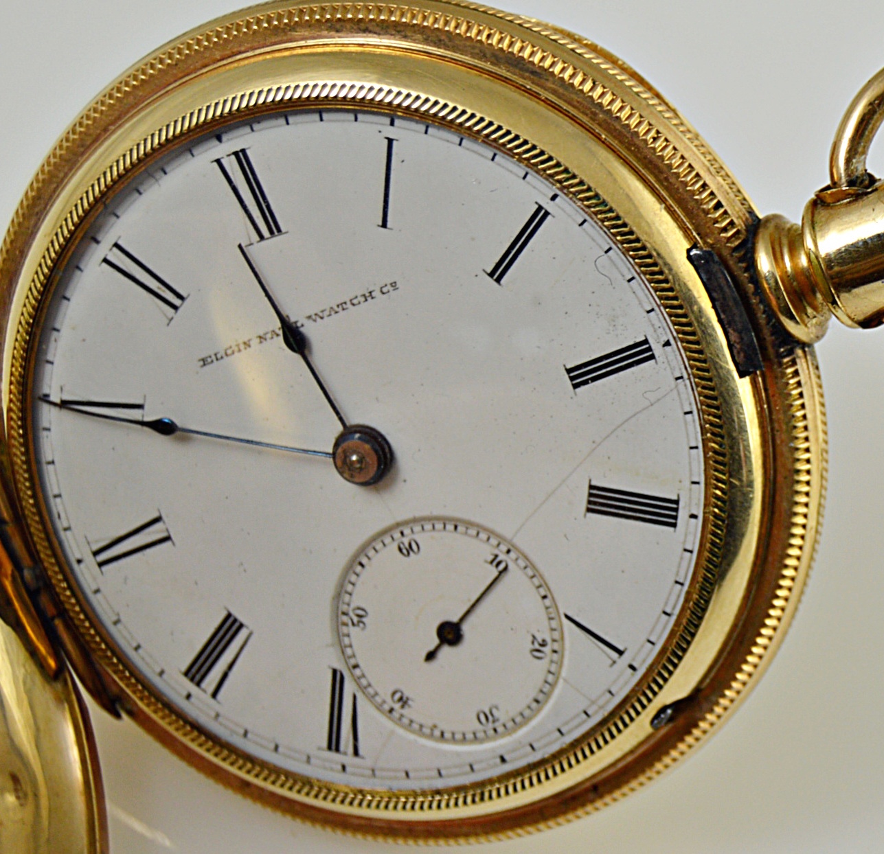 Vintage Elgin Engraved Gold-Filled Pocket Watch