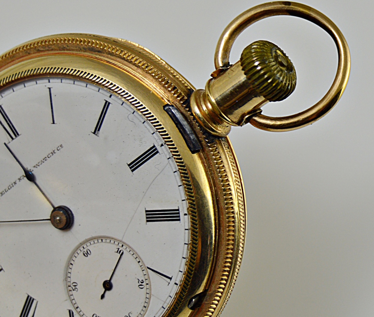 Vintage Elgin Engraved Gold-Filled Pocket Watch