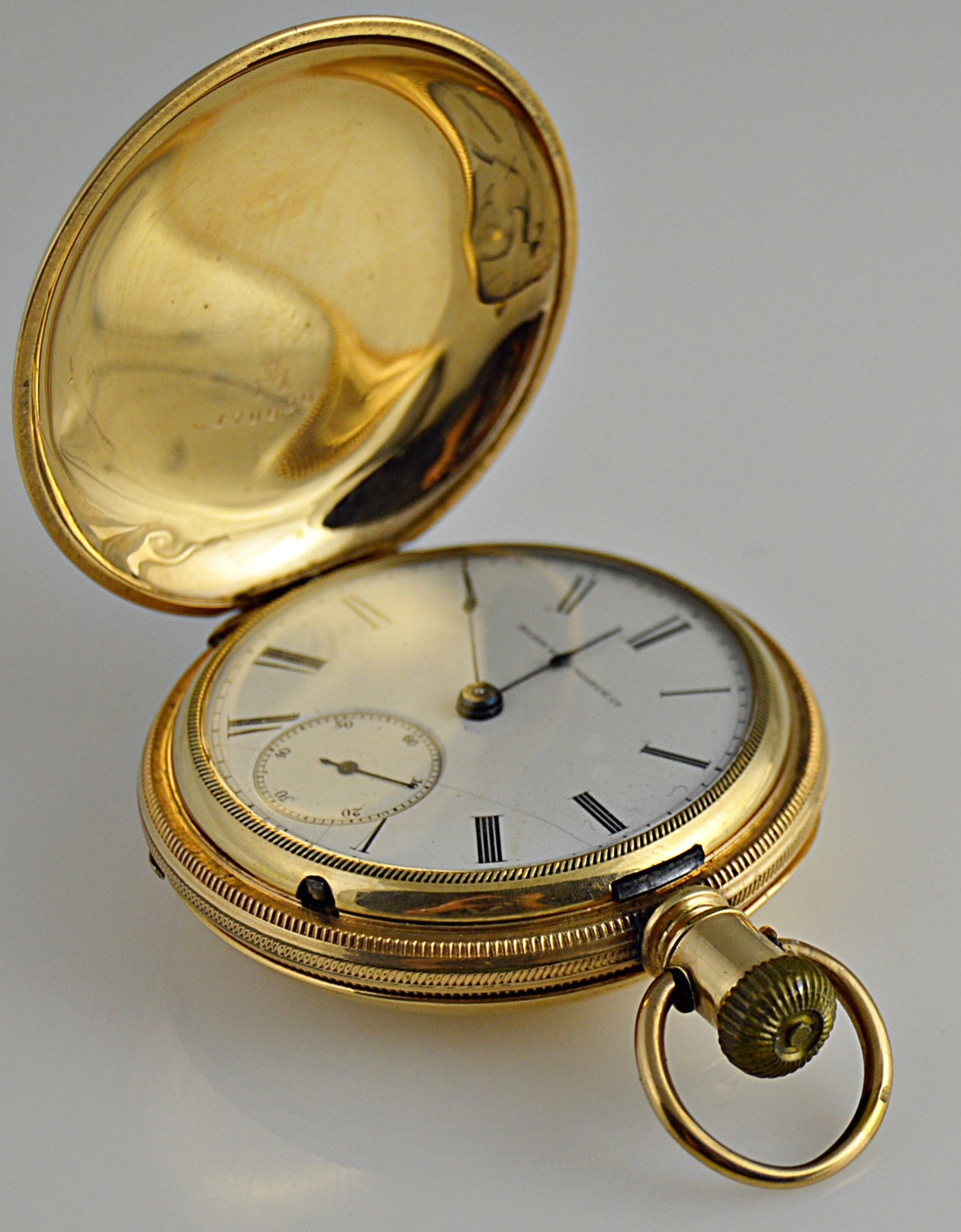 Vintage Elgin Engraved Gold-Filled Pocket Watch