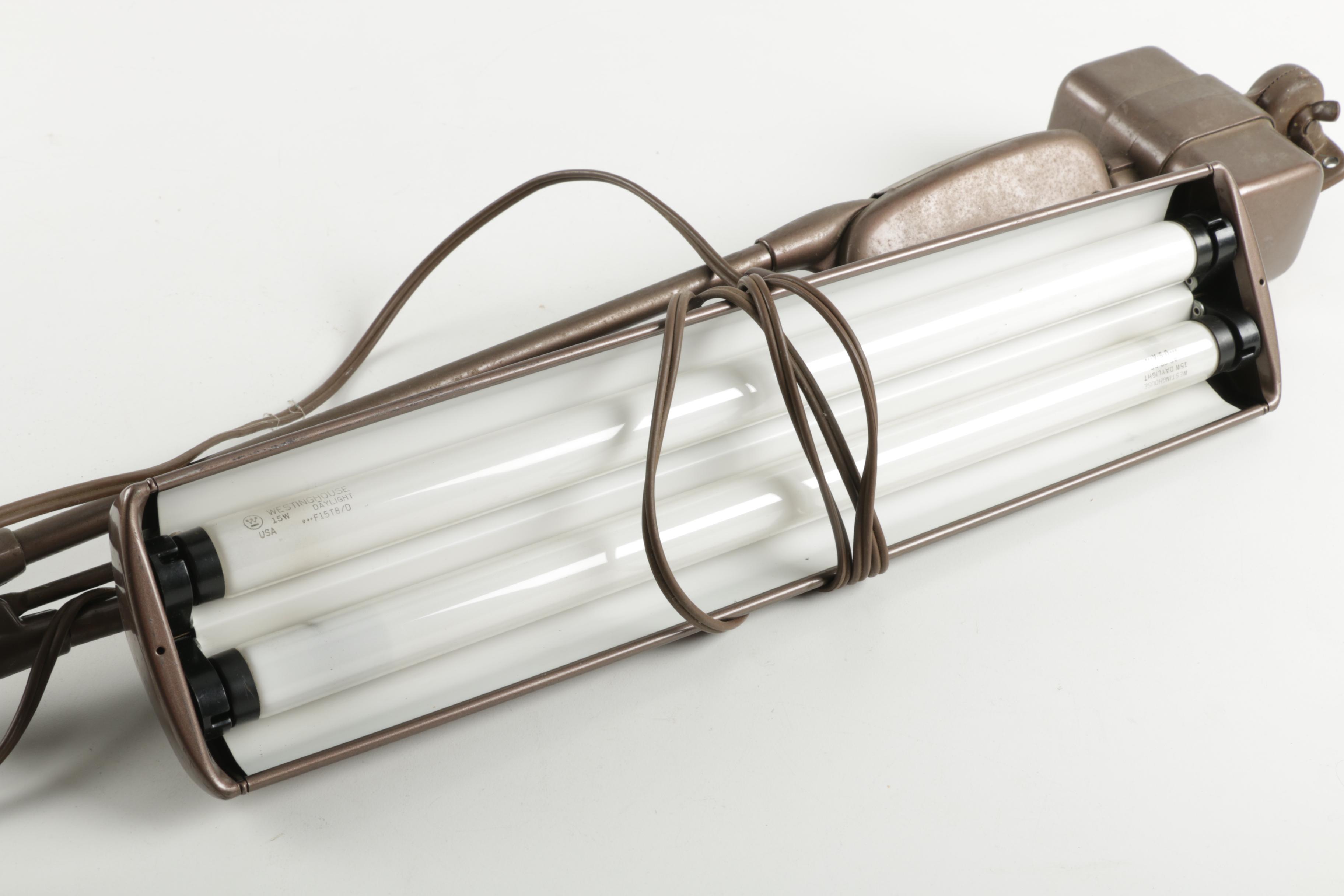 Workbench Metal Florescent Bulb Lamp