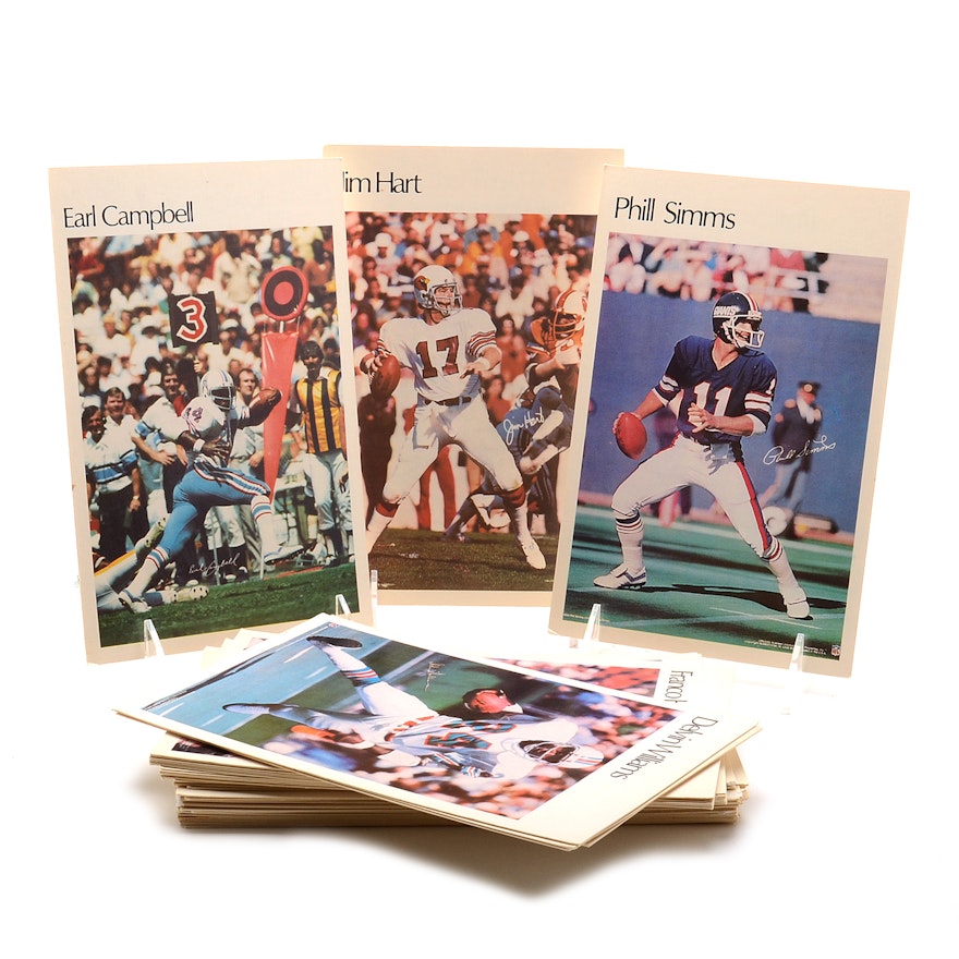 Forty Eight 1981 NFL Player Mini Posters