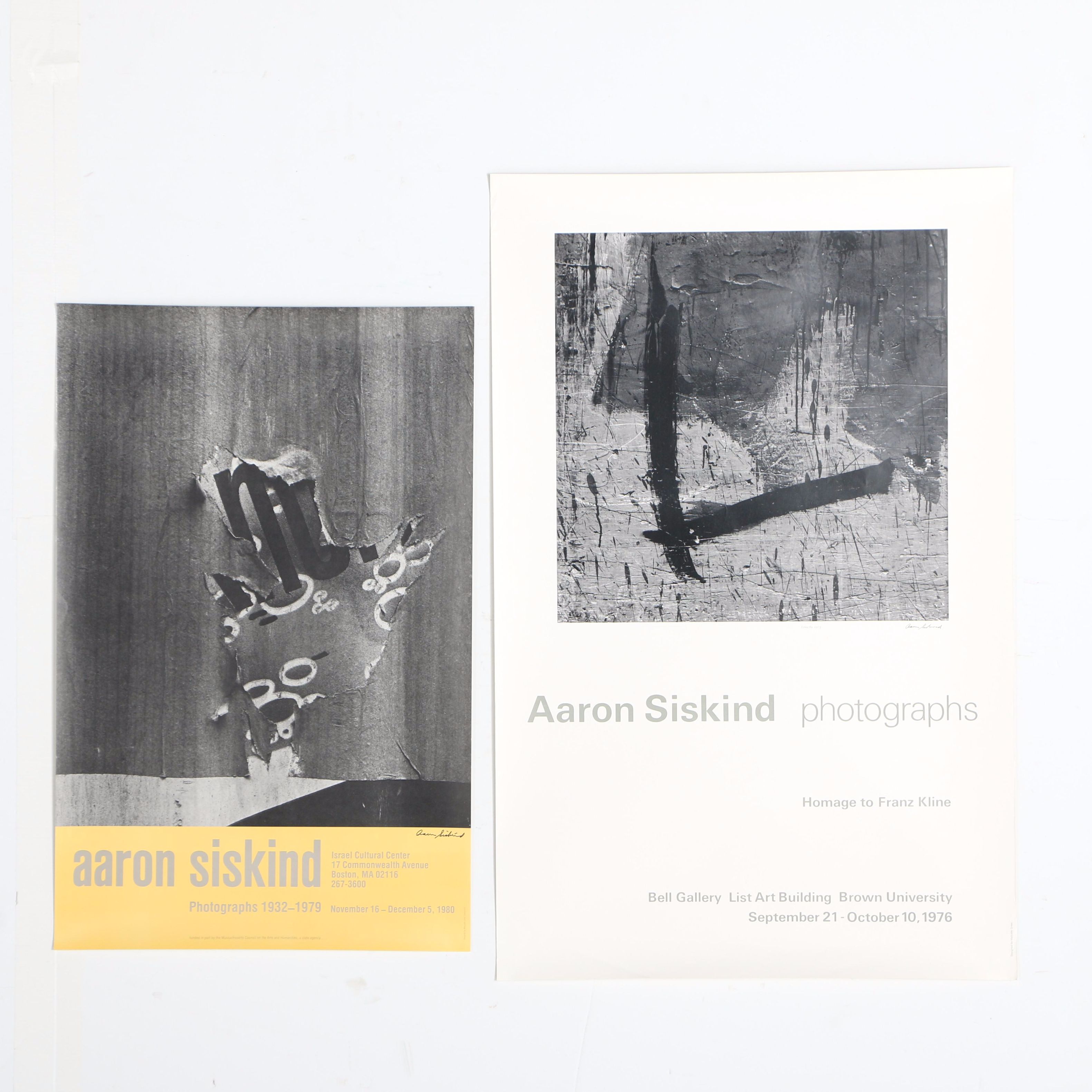 Aaron Siskin Signed 1980s RISD Exhibition Posters