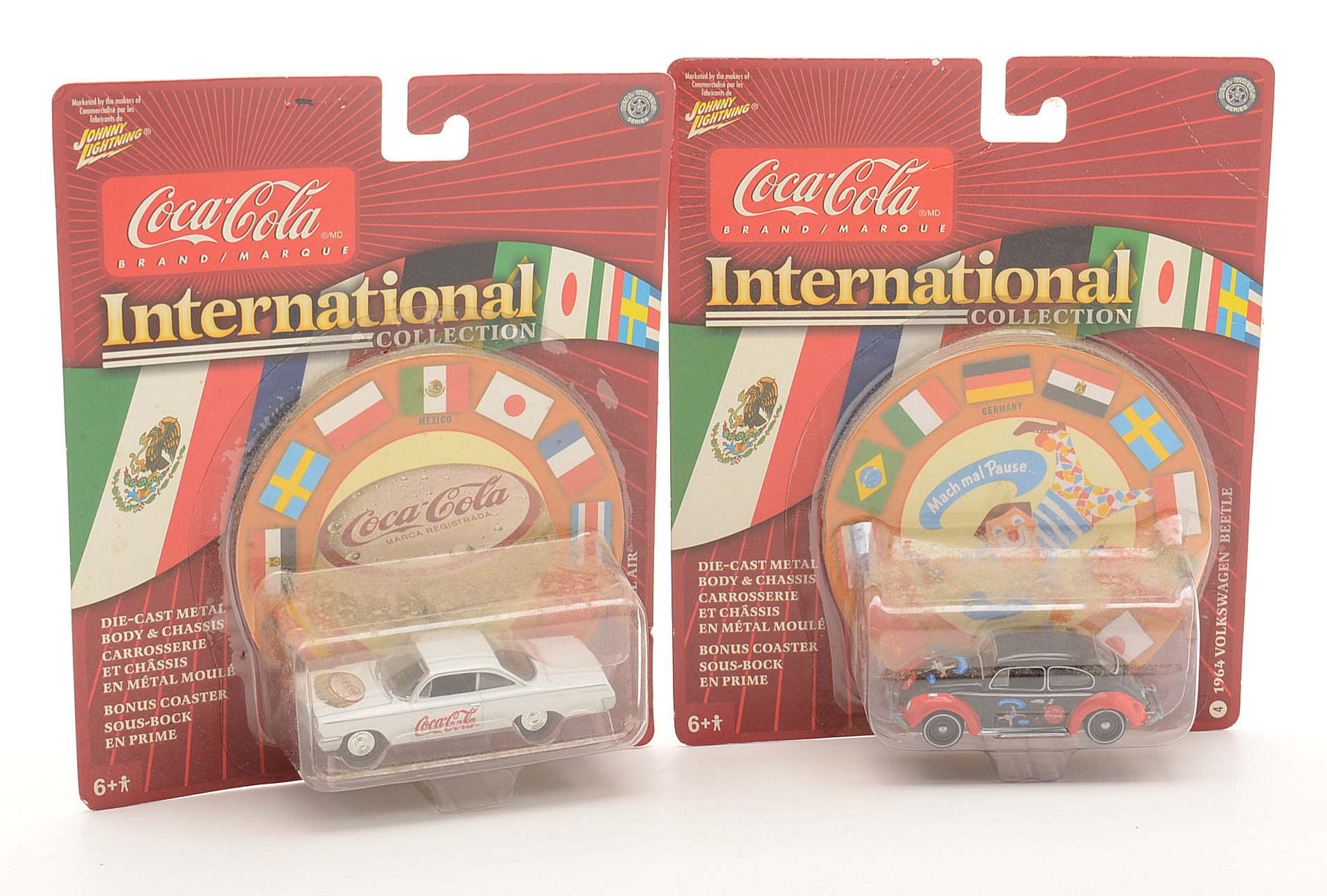 Twelve International Coca-Cola Die-Cast Cars in Box