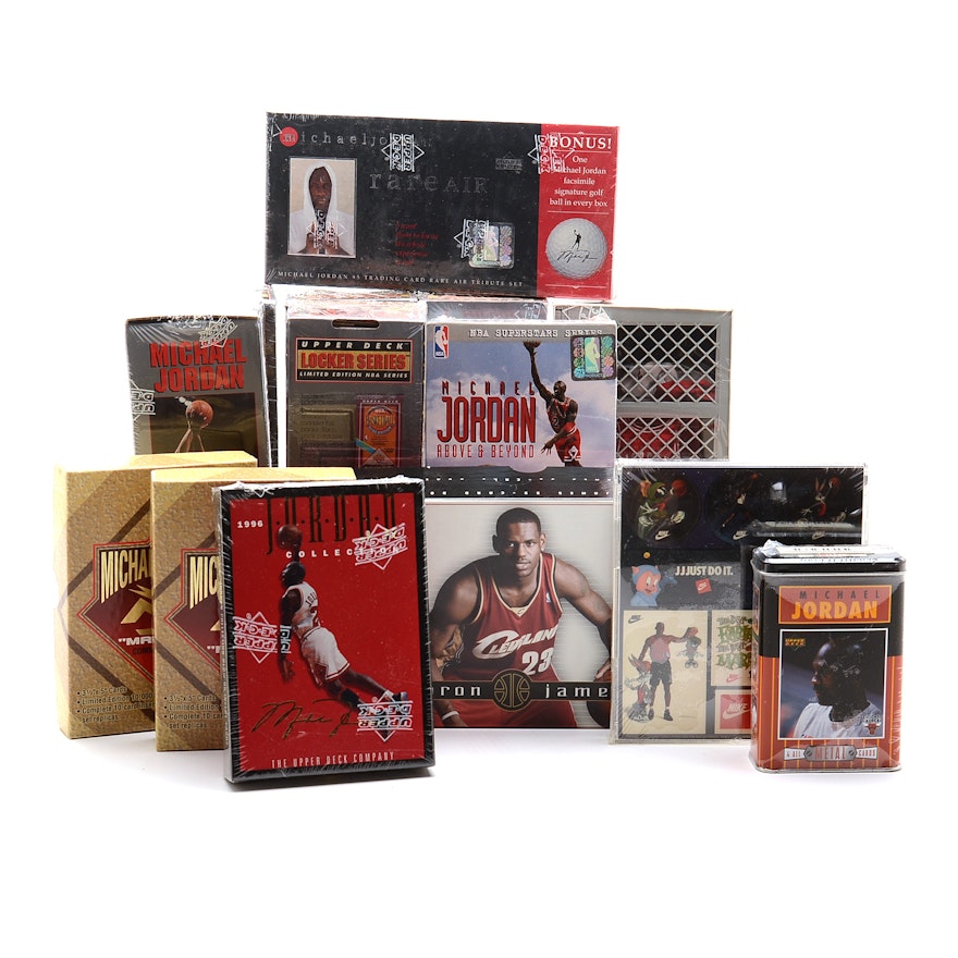 Michael Jordan Upper Deck NBA Sealed Basketball Sets with Others
