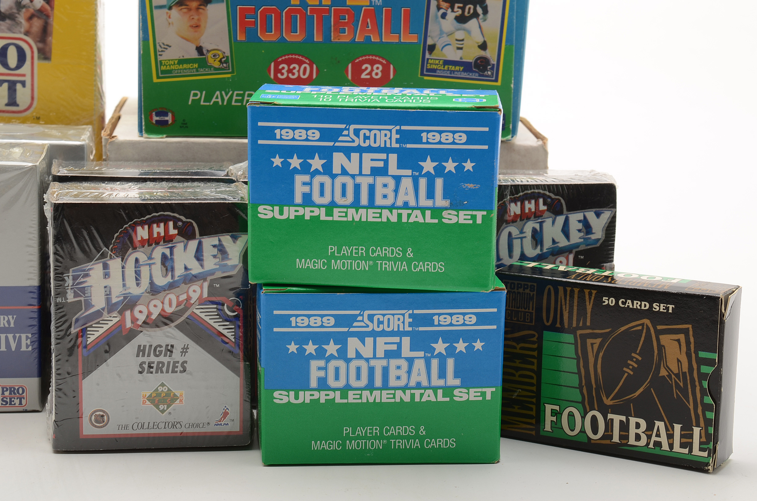1980s and 1990s Football and Hockey Card Sets