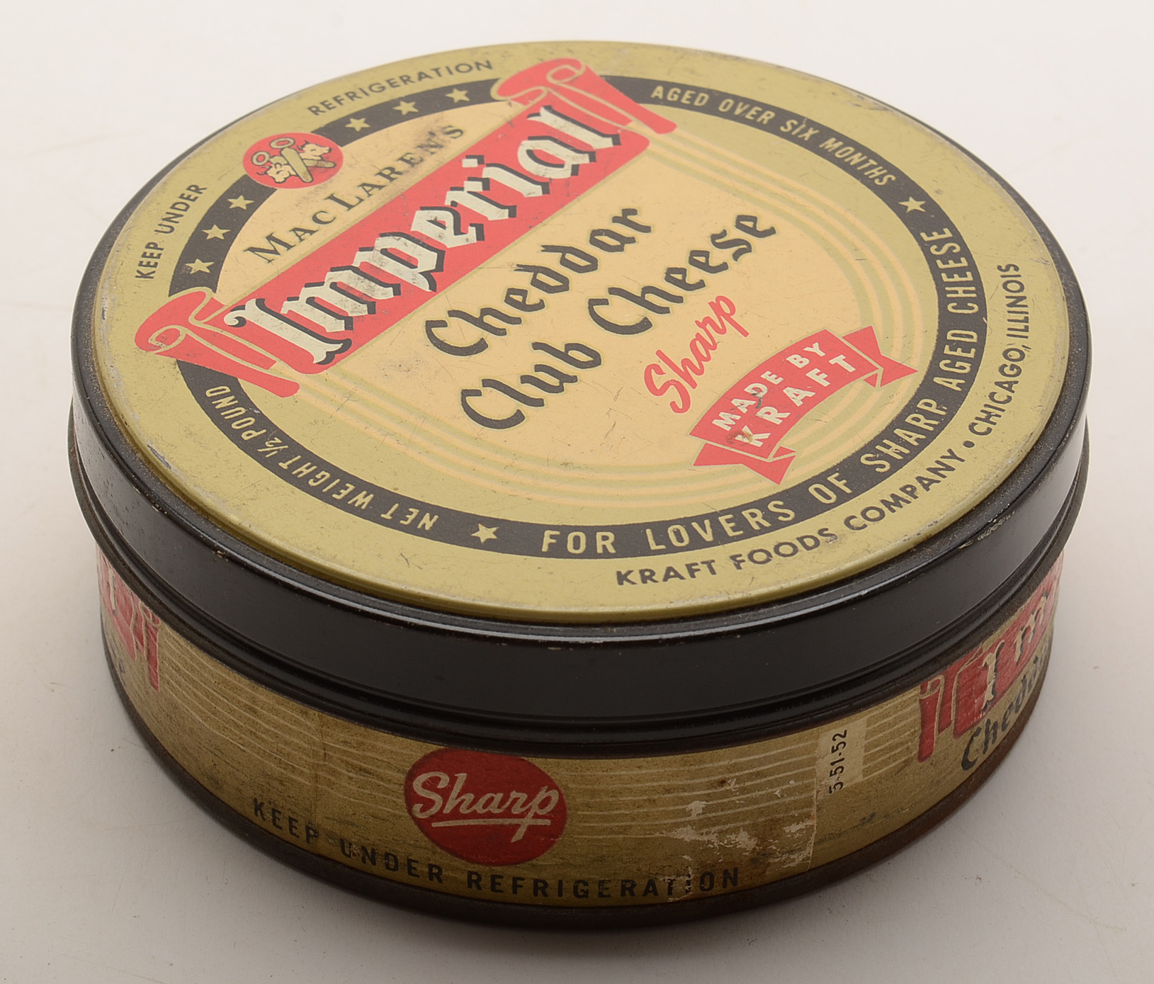 Six Vintage Kitchen Product Containers