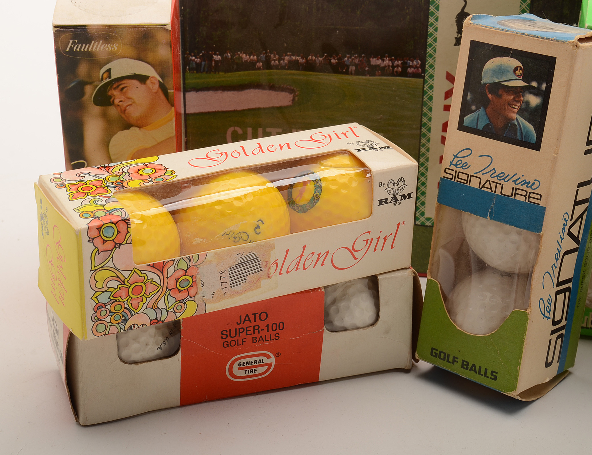 Palmer, Trevino Endorsed and Other Golf Balls in Packages