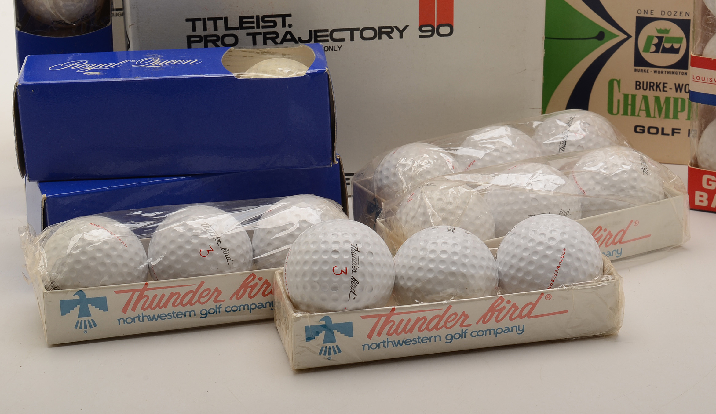 Louisville Slugger and Other Golf Balls in Packages