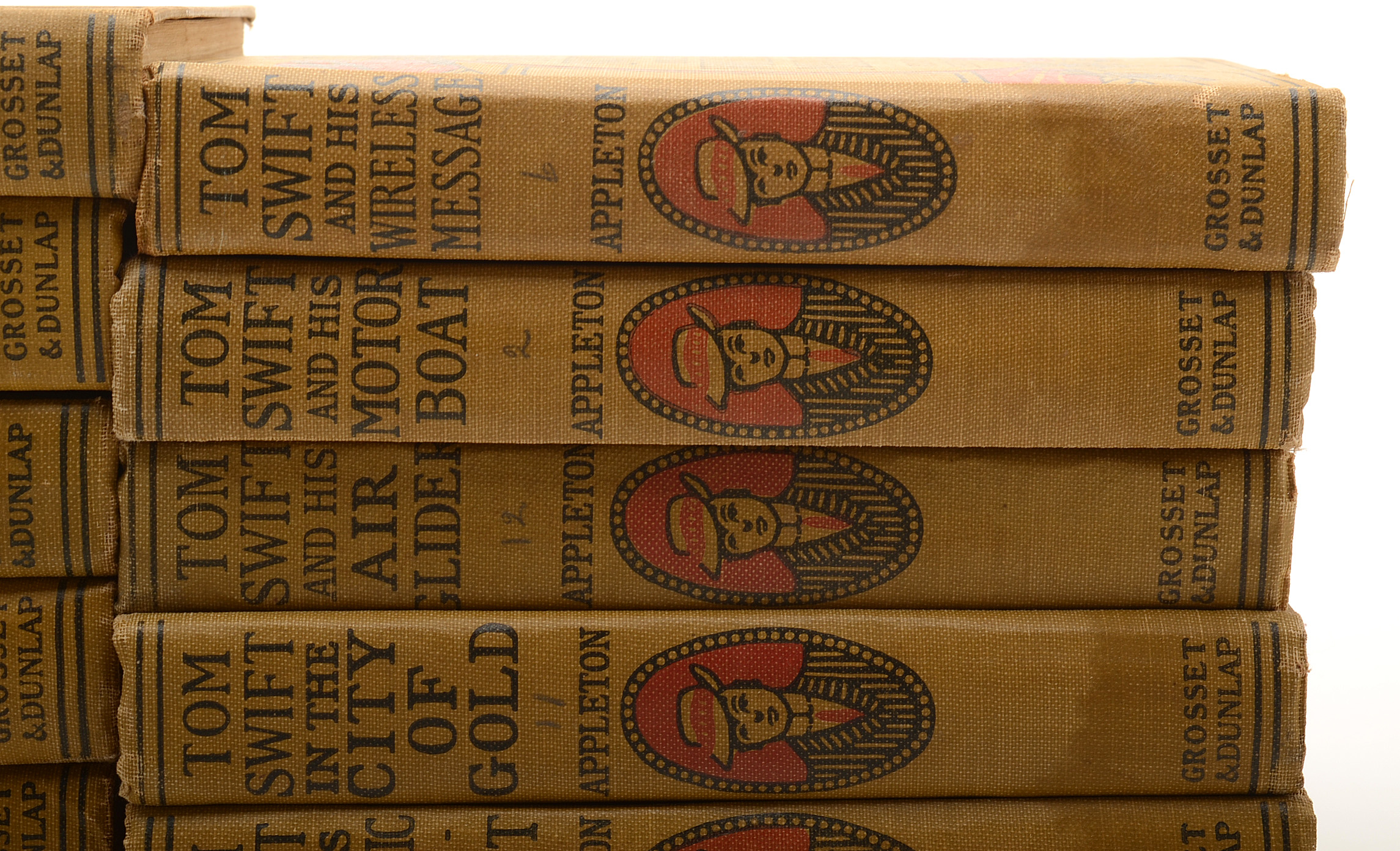 Thirteen 1910-1912 "Tom Swift" Hardcover Books