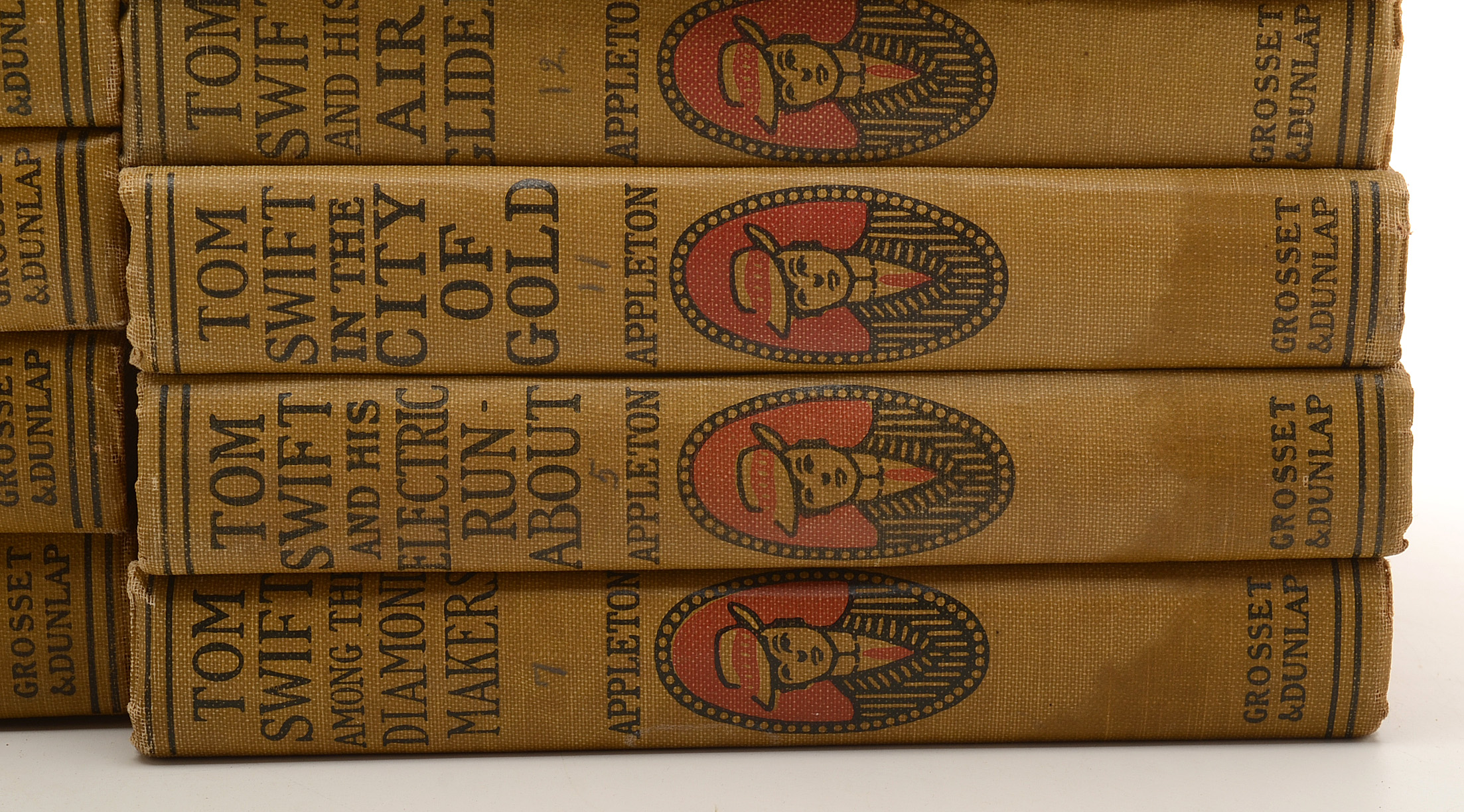 Thirteen 1910-1912 "Tom Swift" Hardcover Books