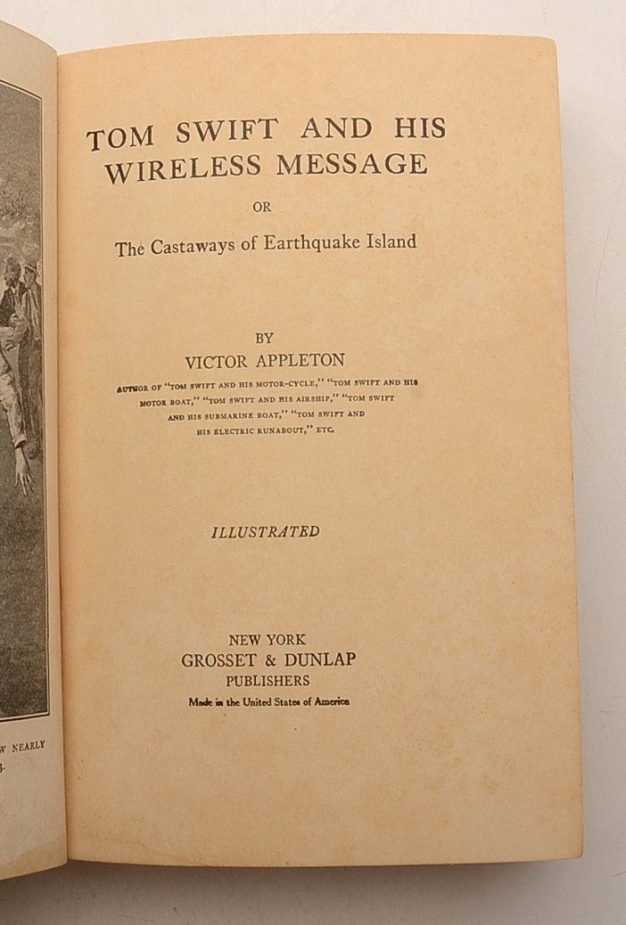 Thirteen 1910-1912 "Tom Swift" Hardcover Books