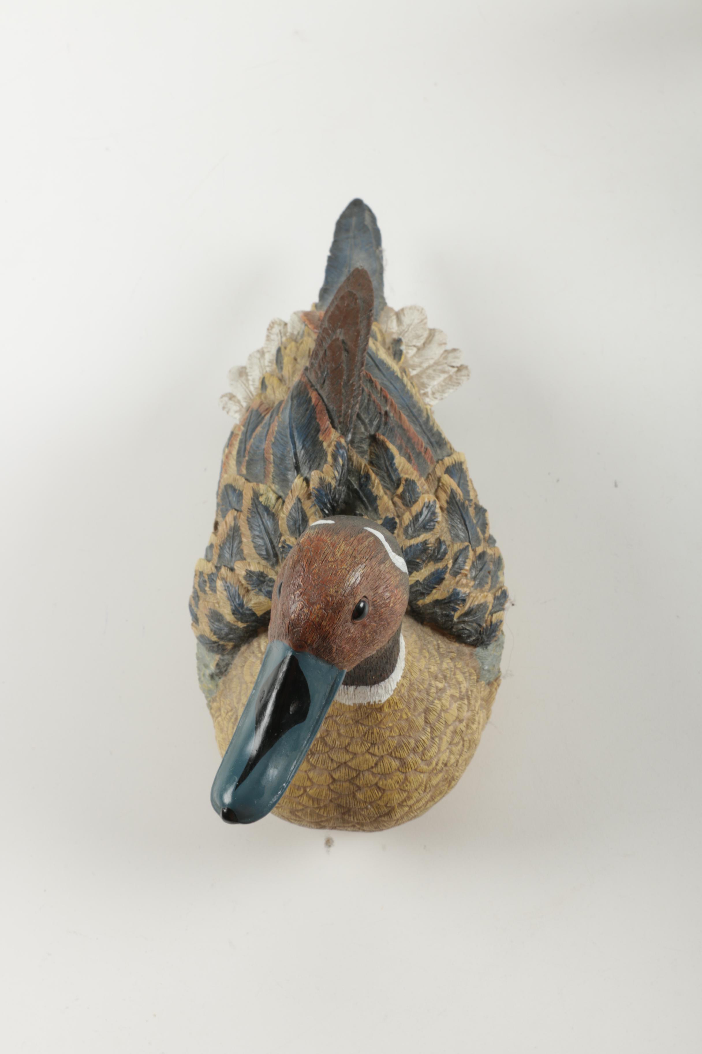 Carved Wood Duck Figurines
