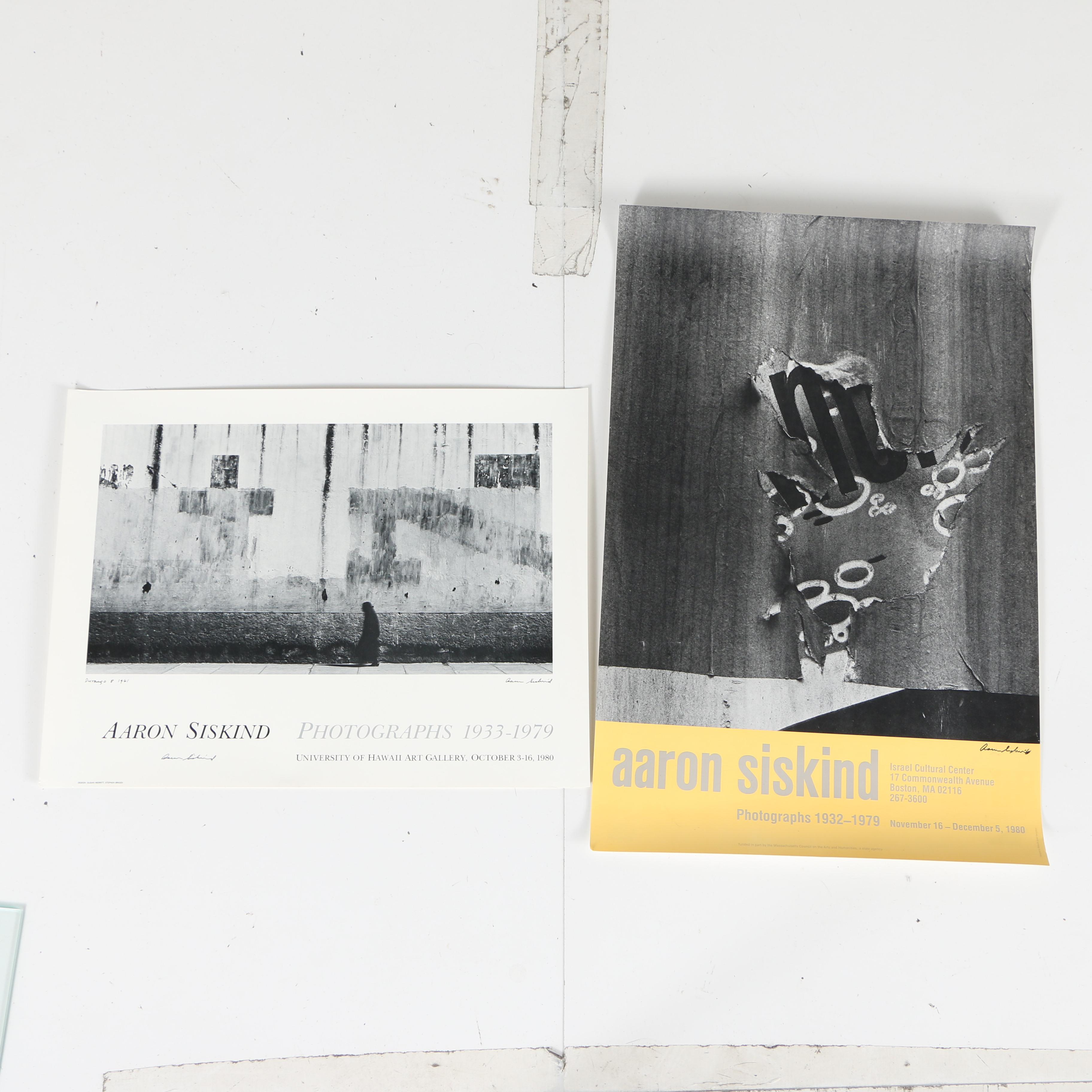 Aaron Siskind Vintage Offset Lithograph RISD Exhibition Posters