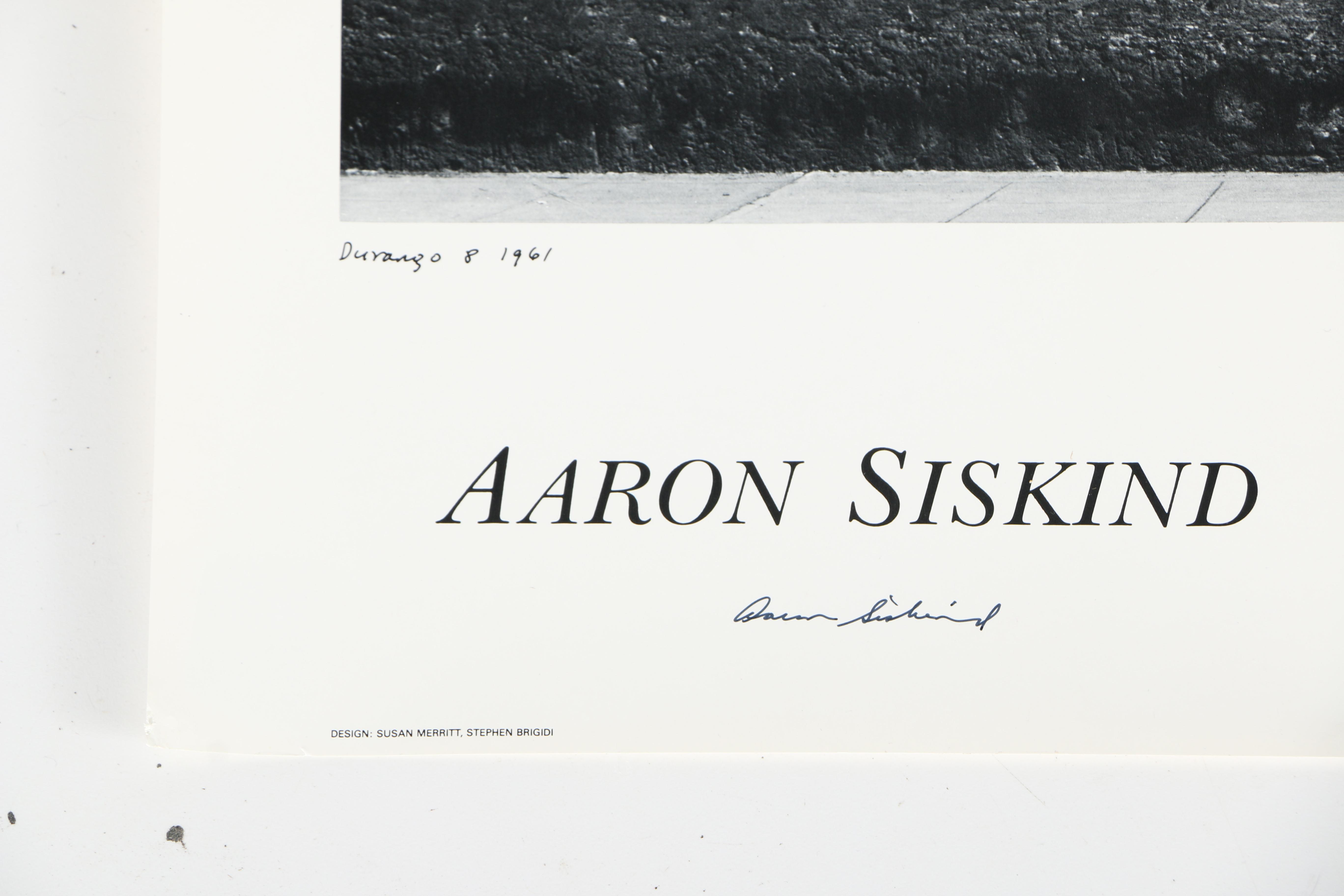 Aaron Siskind Vintage Offset Lithograph RISD Exhibition Posters