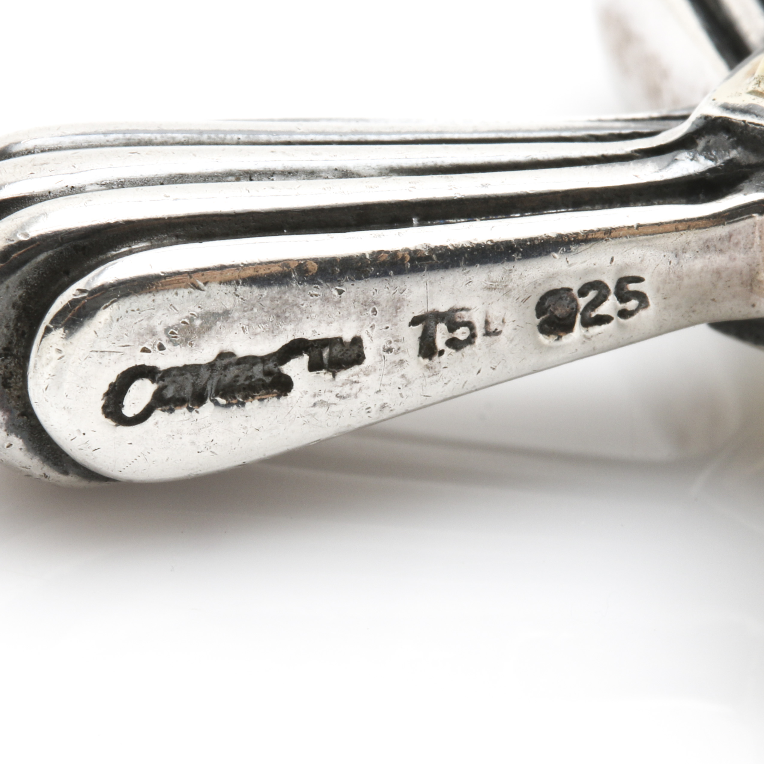 Lagos Caviar Sterling Silver Cross Pendant With 18K Yellow Gold Accents