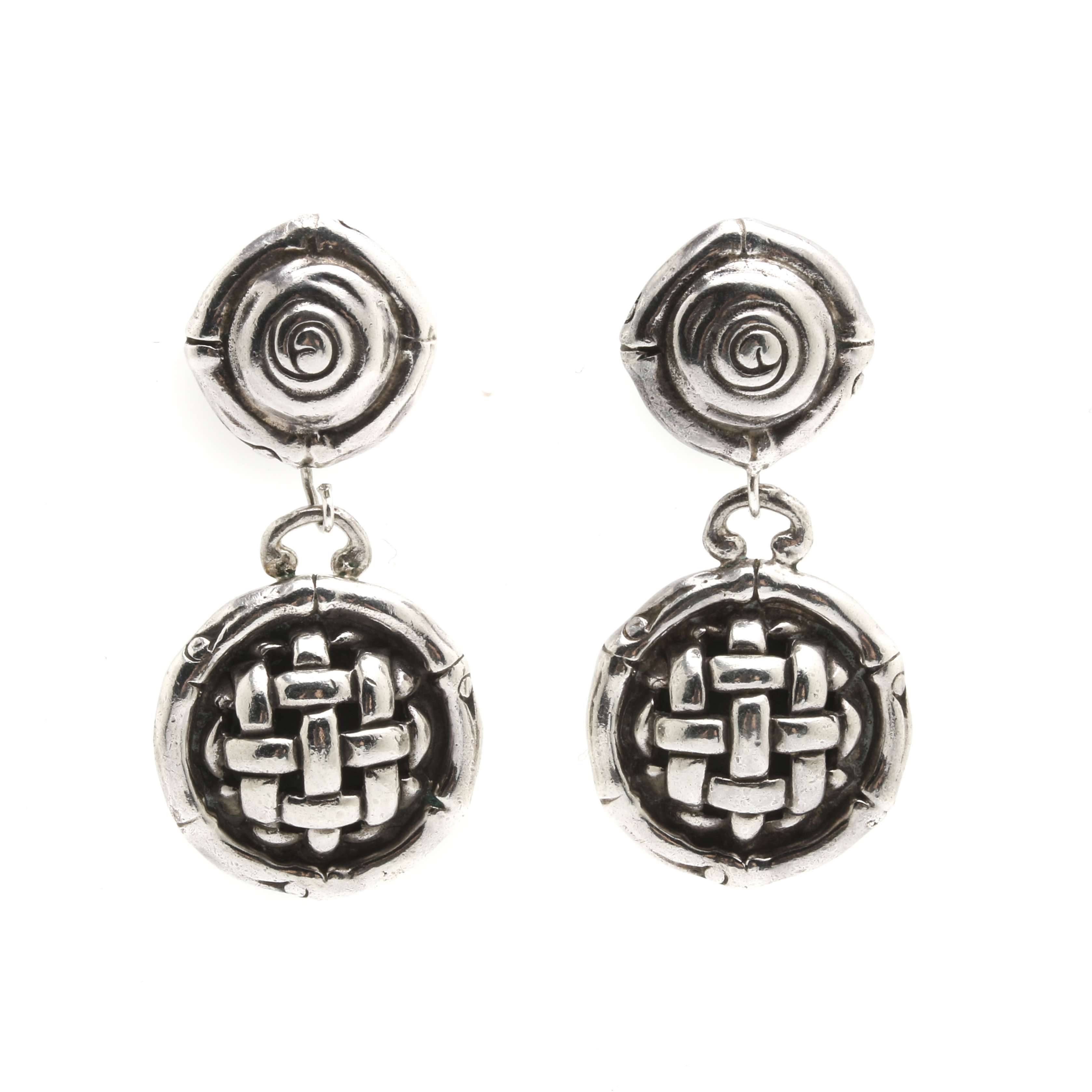 John Hardy Sterling Silver Drop Earrings