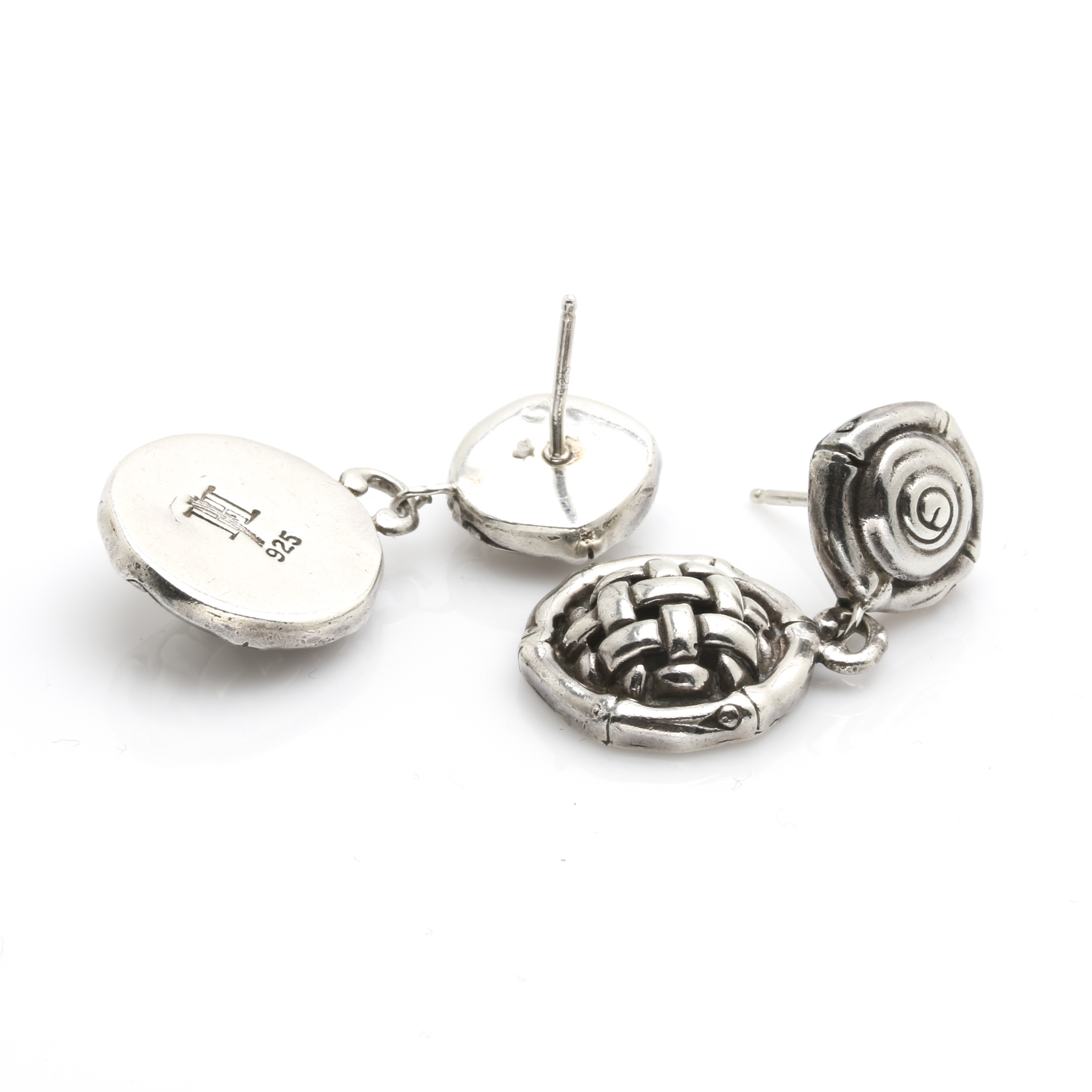 John Hardy Sterling Silver Drop Earrings