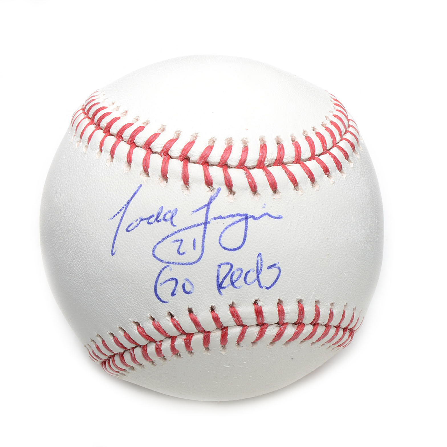 Todd Frazier "Go Reds" Signed Rawlings ML Baseball COA