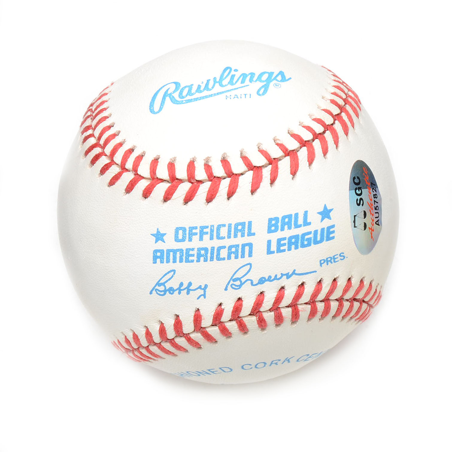 Yogi Berra Signed Rawlings AL Baseball SGC COA