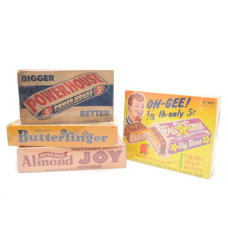 Four Vintage Candy Boxes