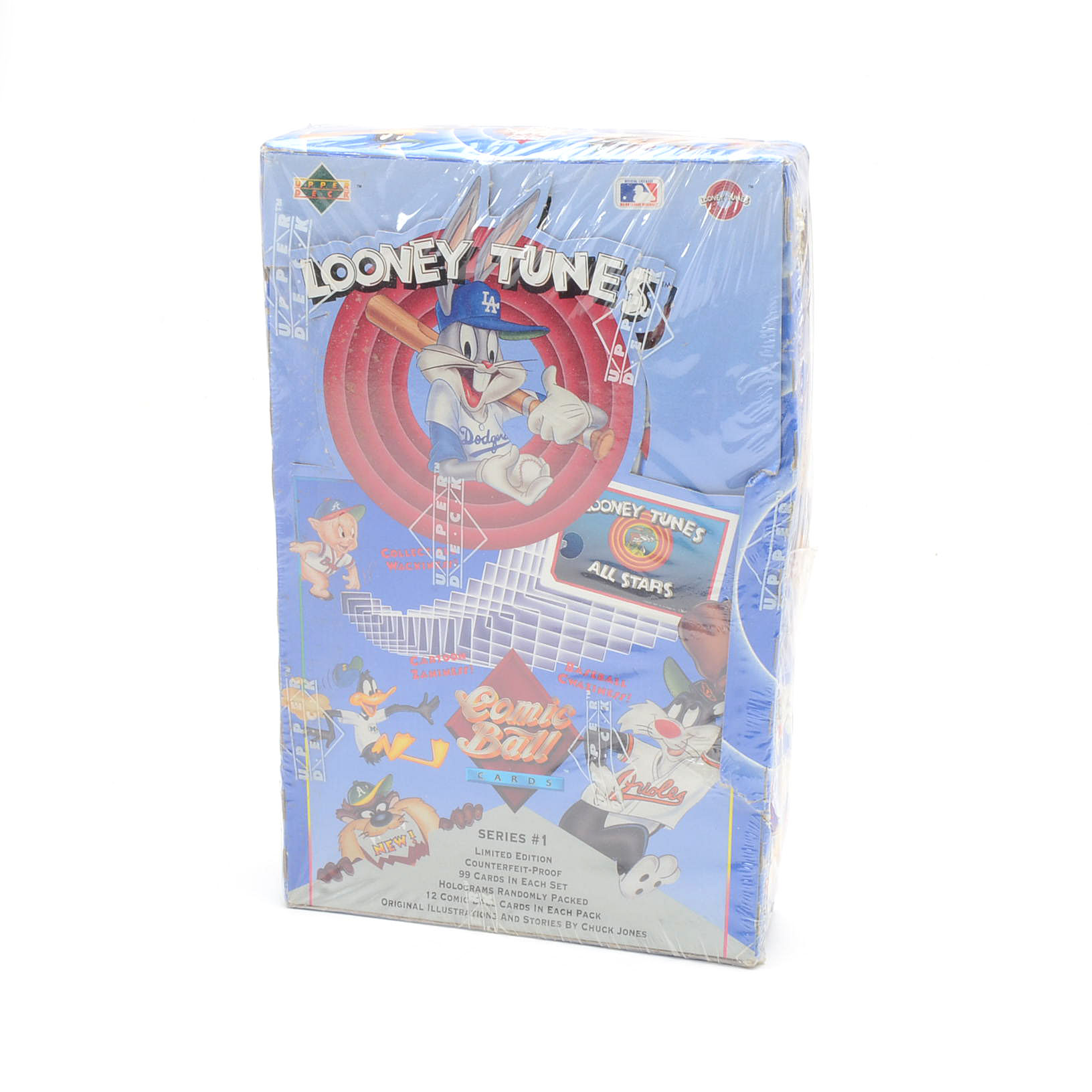 Four Sealed Vendor Boxes Of Coke, Desert Storm, and Looney Tunes Cards