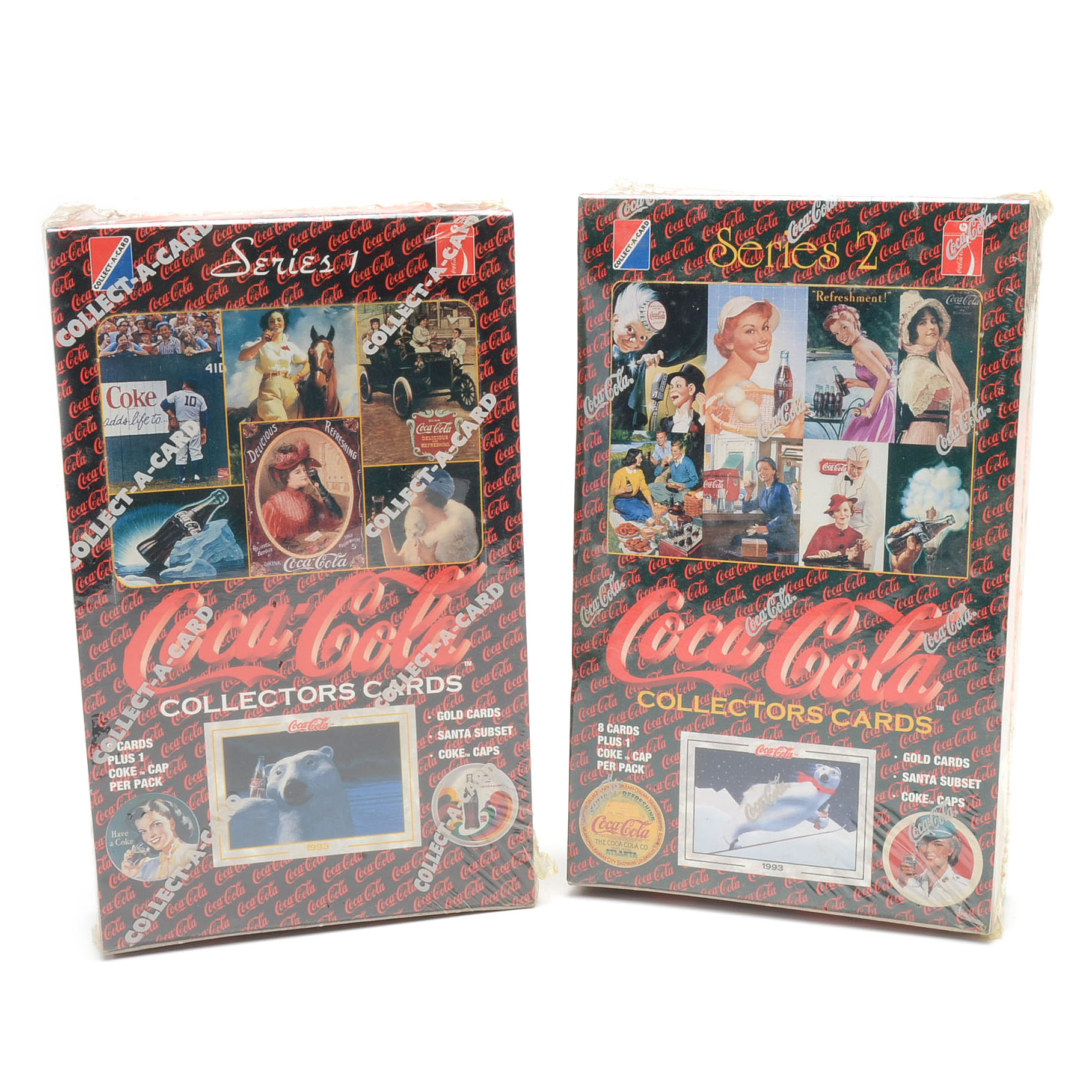 Four Sealed Vendor Boxes Of Coke, Desert Storm, and Looney Tunes Cards