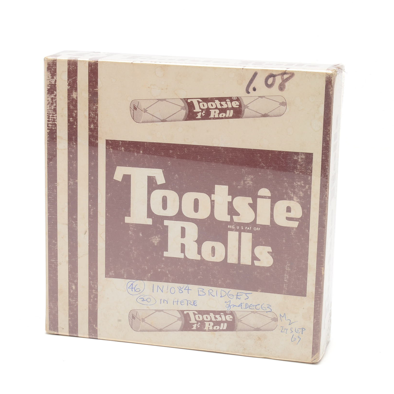 Four Vintage Tootsie Roll Candy Boxes
