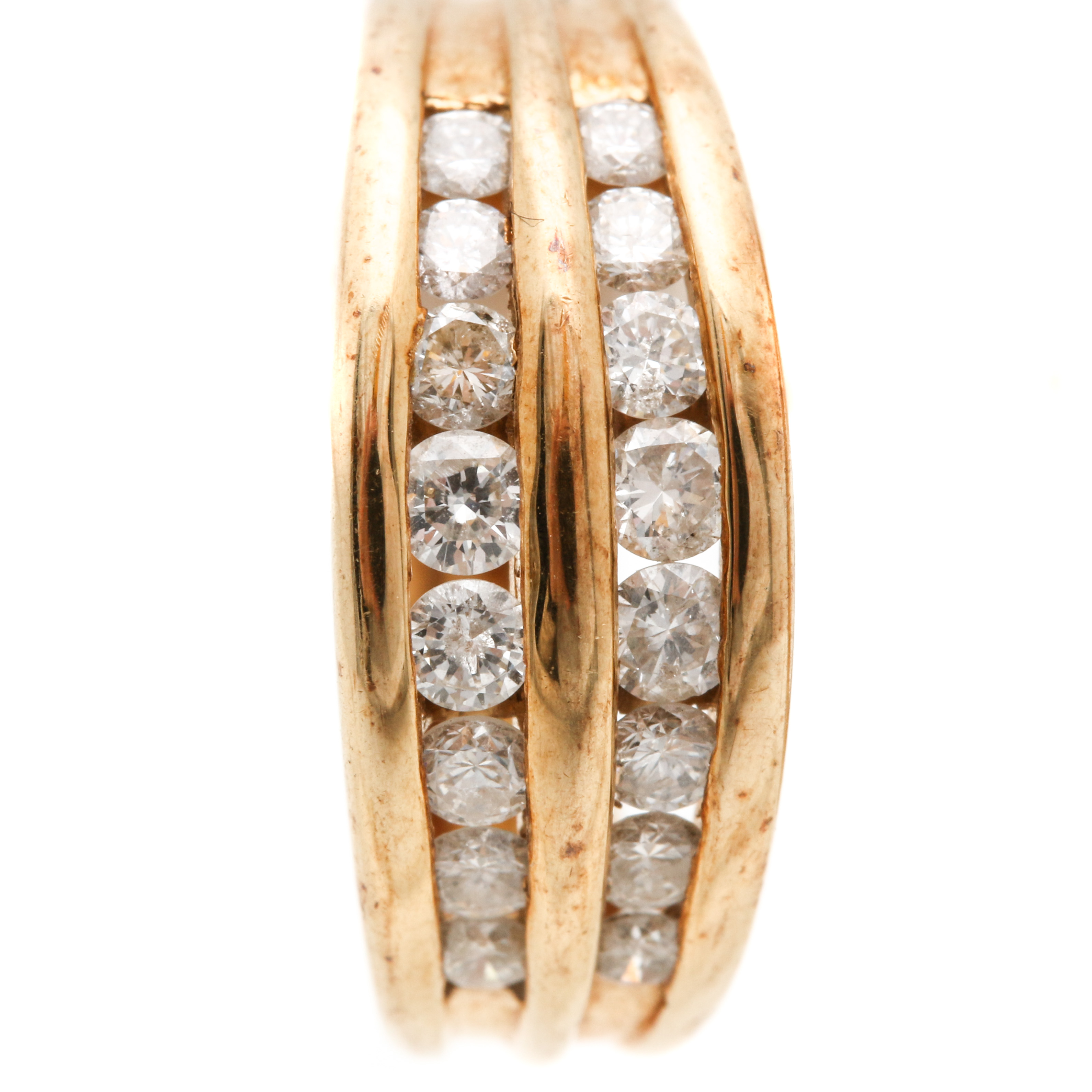 14K Yellow Gold 1.20 CTW Diamond Earrings