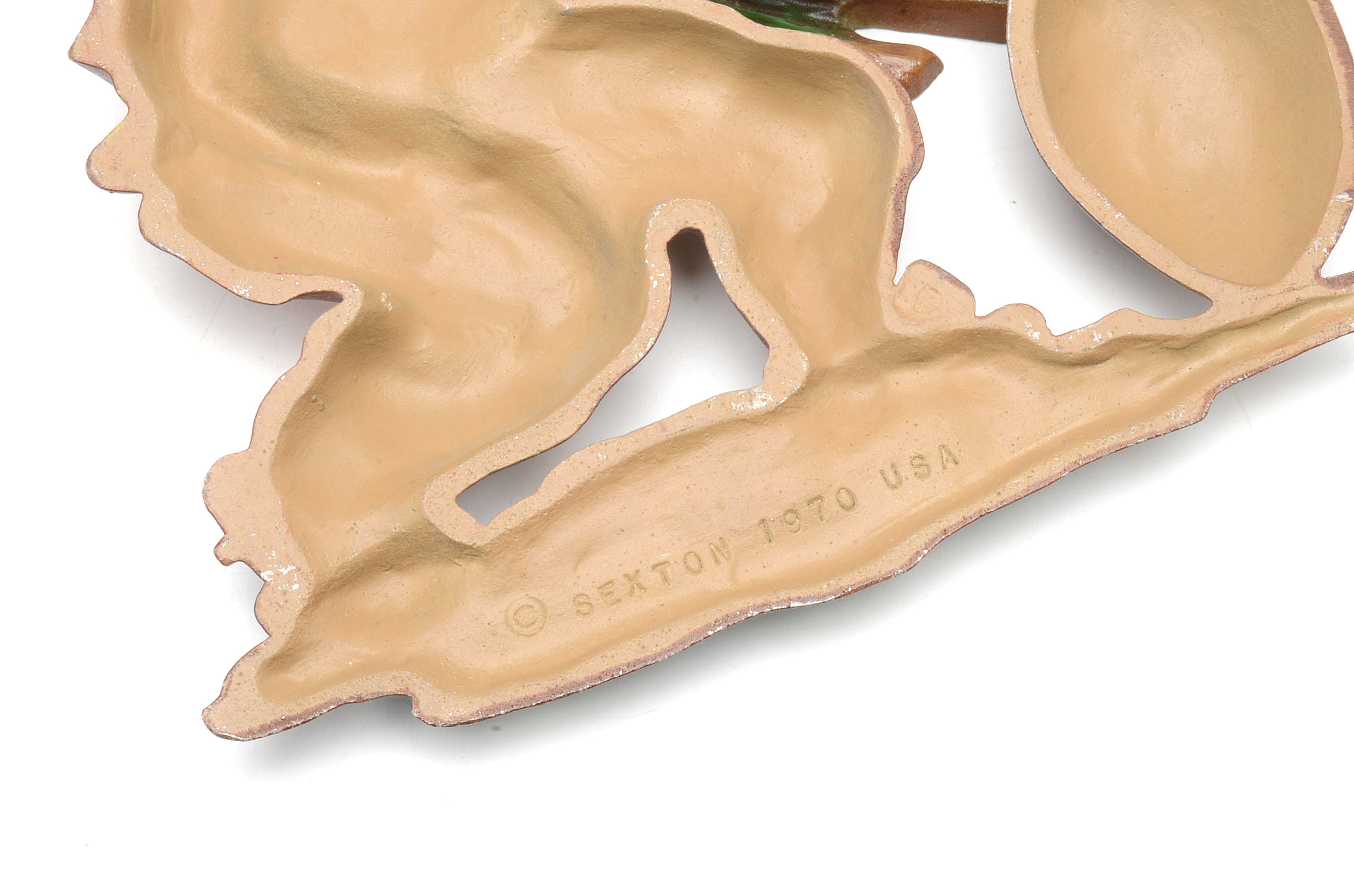 Six 1970s Metal Football Figure Wall Hangers