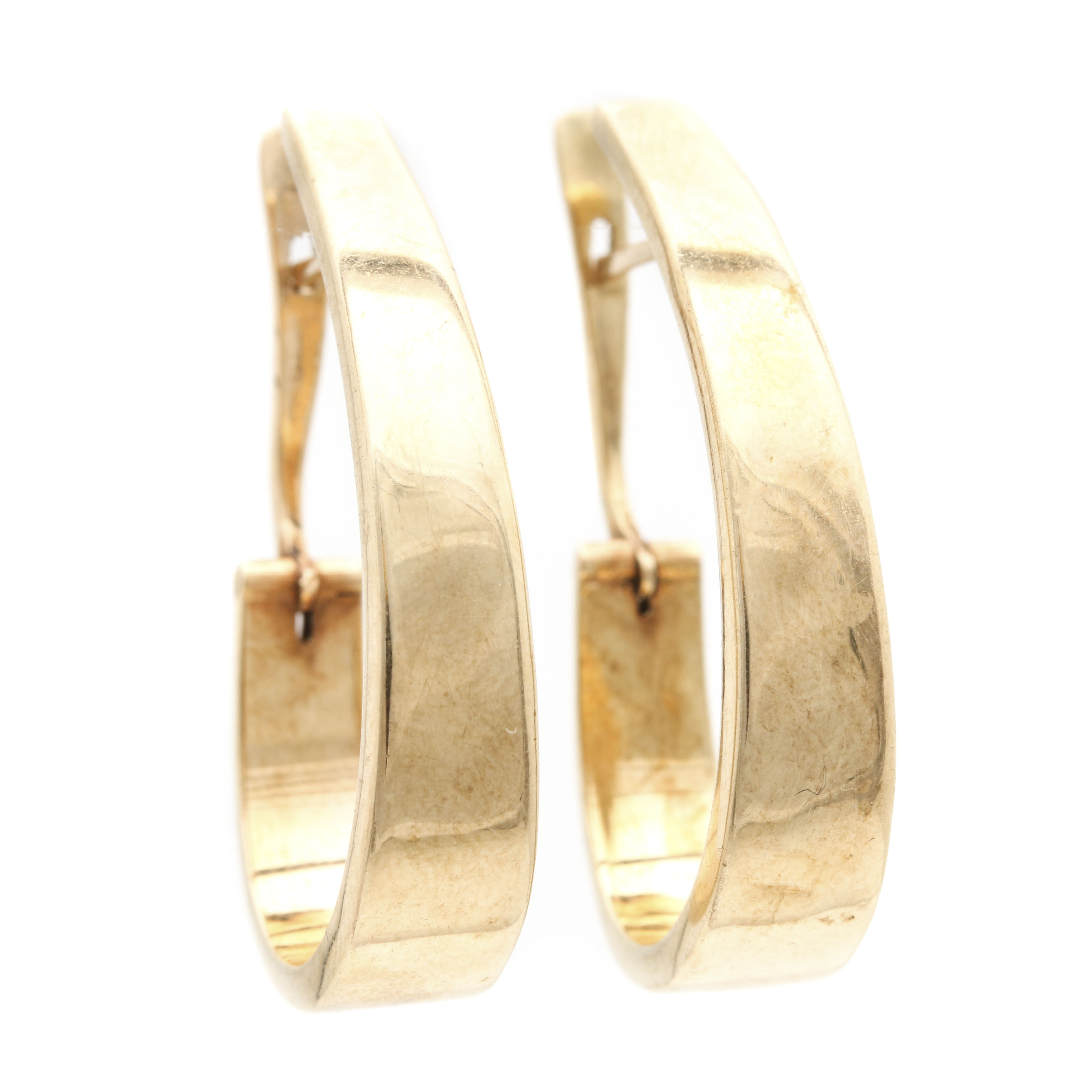 14K Yellow Gold Drop Earrings
